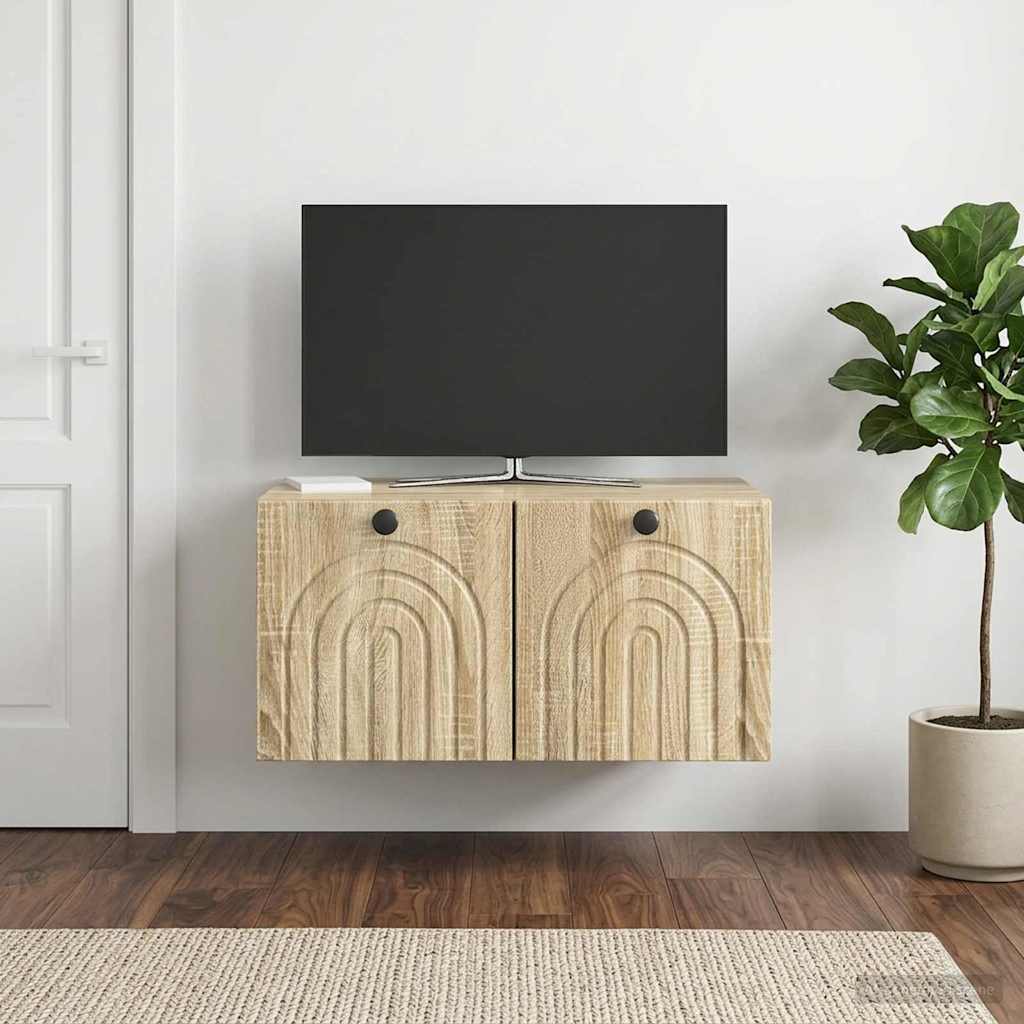 Sieninė TV spintelė Sonoma ąžuolas 59,5 x 41 x 30 cm
