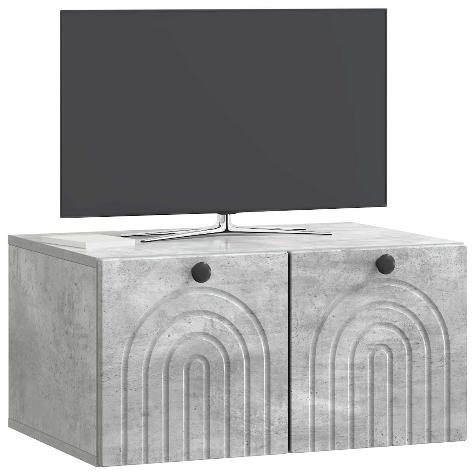 Sieninė TV spintelė Betono pilka 59,5 x 41 x 30 cm