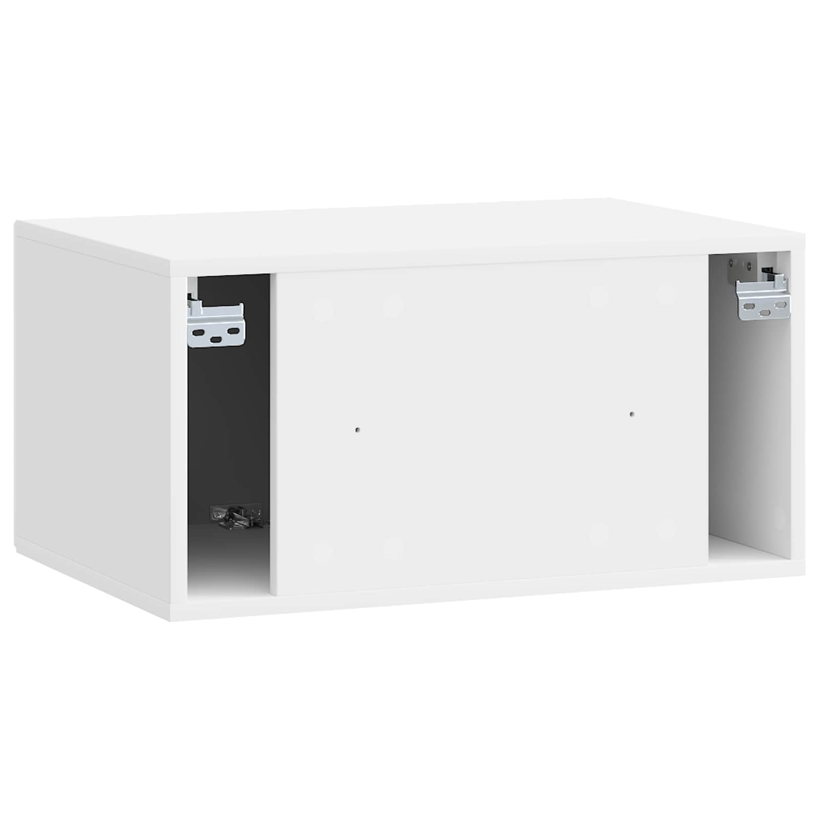 Sieninė TV spintelė Itin blizgi balta 59,5 x 41 x 30 cm