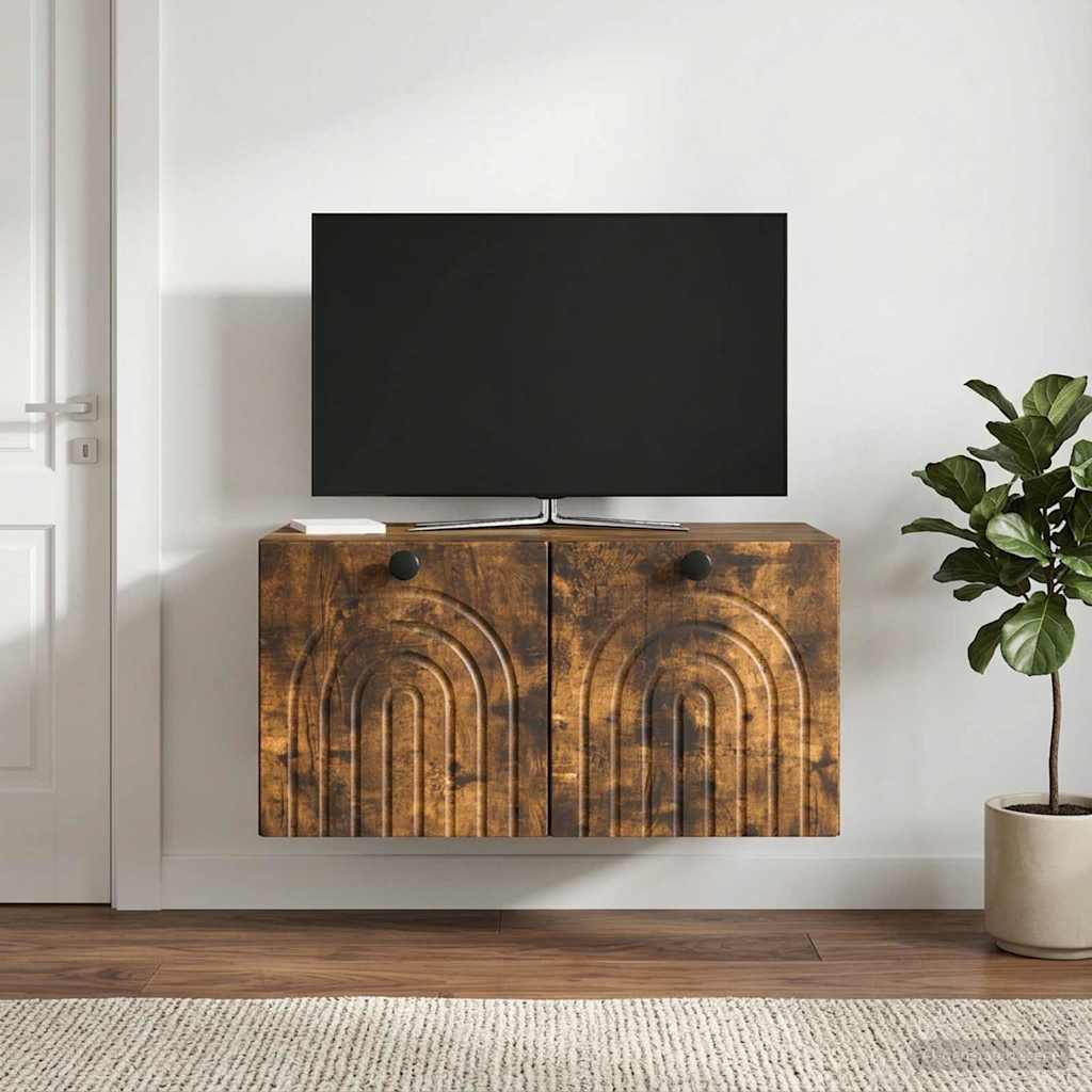 Sieninė TV spintelė Dūminio ąžuolo 59,5 x 41 x 30 cm
