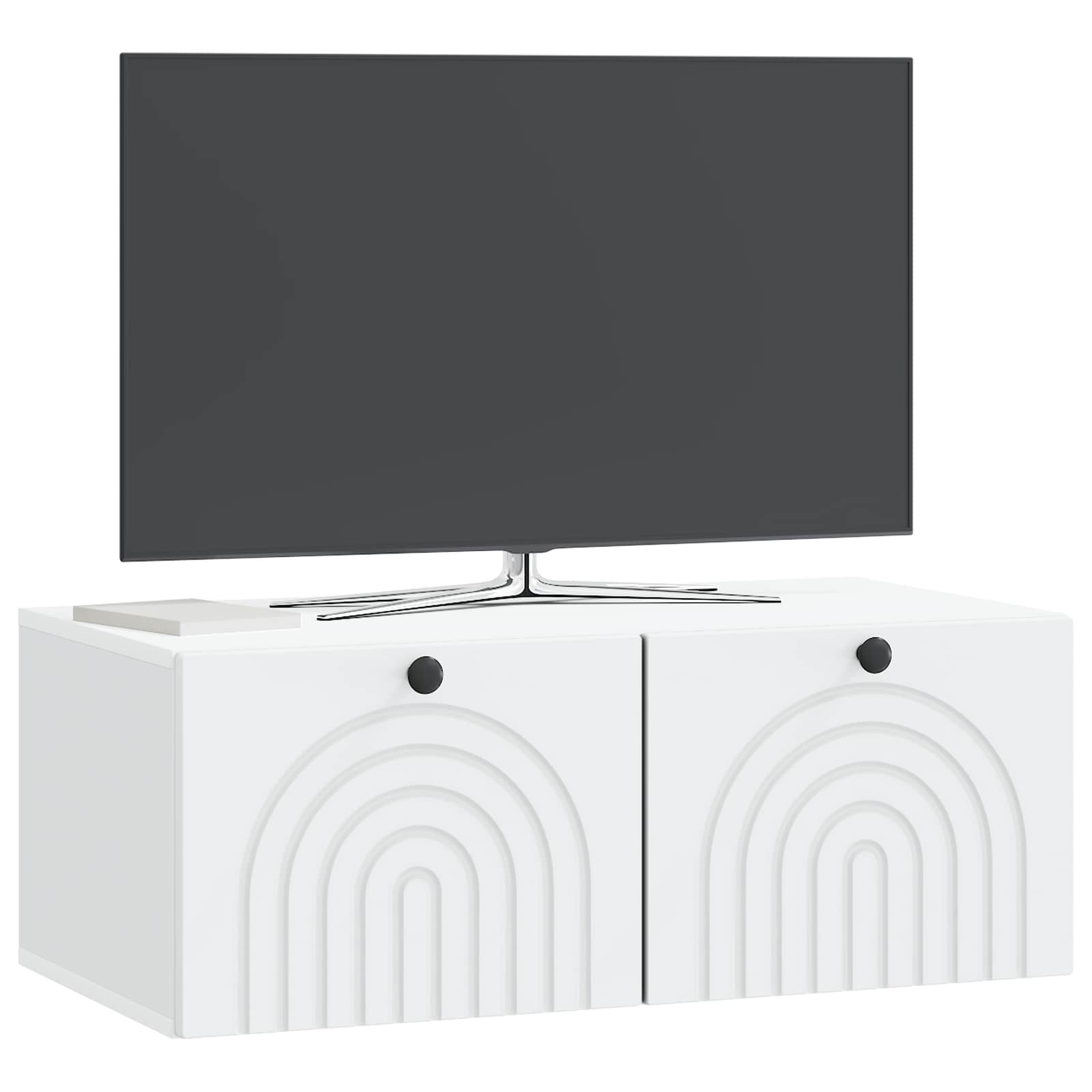 Sieninė TV spintelė Balta 78,5 x 41 x 30 cm Apdirbta mediena