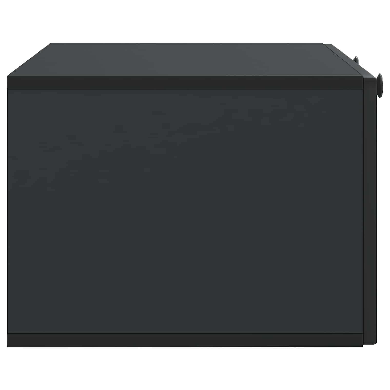 Sieninė TV spintelė Juoda 78,5 x 41 x 30 cm Apdirbta mediena