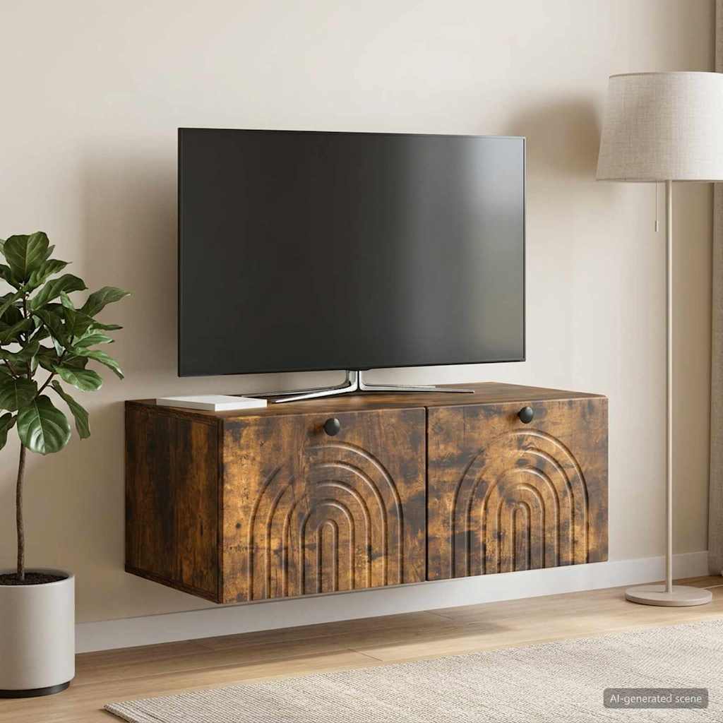 Sienas TV skapītis dūmu ozola 78,5 x 41 x 30 cm