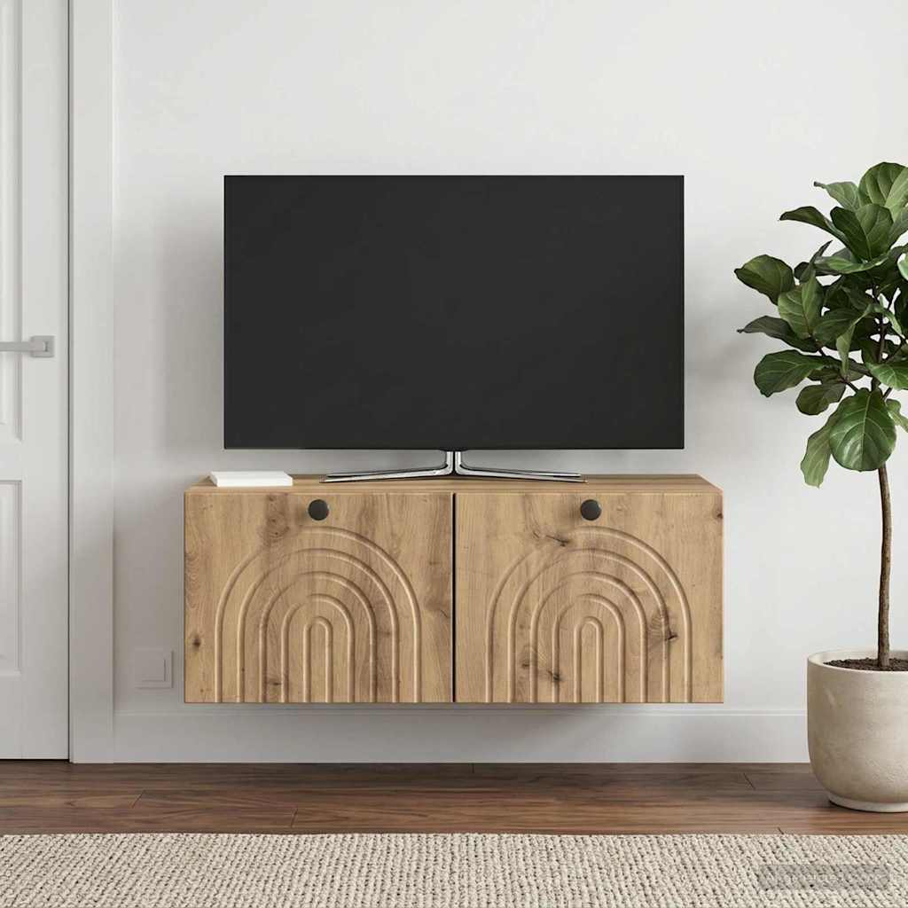 Sieninė TV spintelė Artisano ąžuolo 78,5 x 41 x 30 cm
