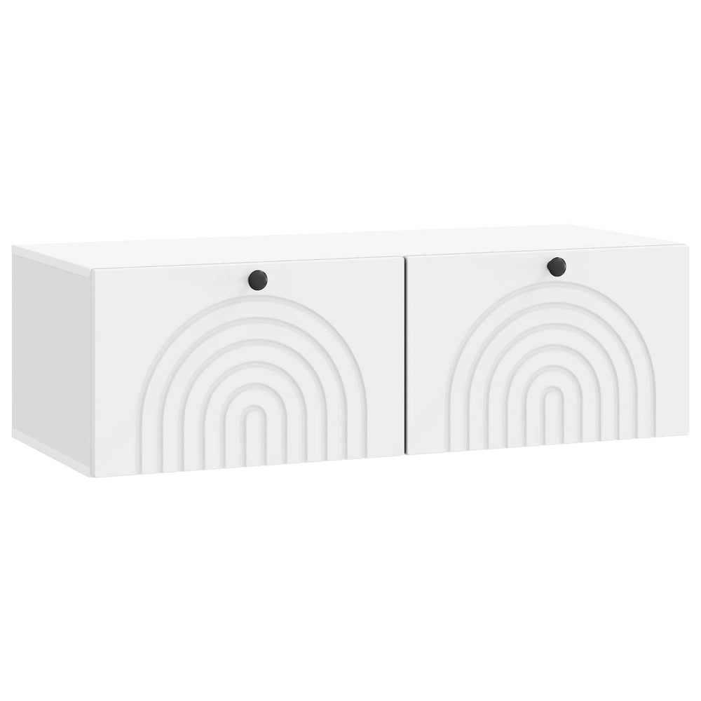 Sieninė TV spintelė Balta 99 x 41 x 30 cm Apdirbta mediena