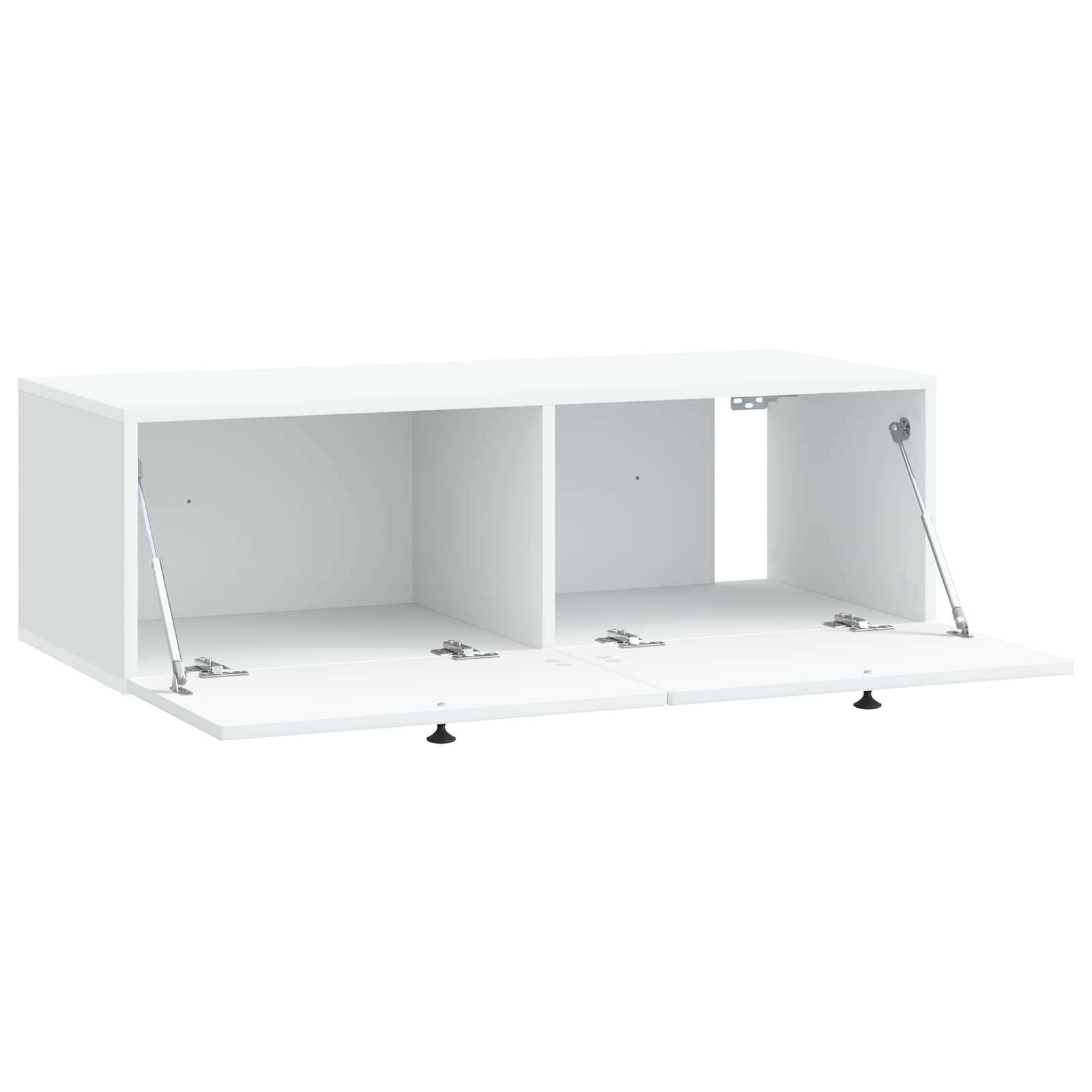 Sieninė TV spintelė Balta 99 x 41 x 30 cm Apdirbta mediena