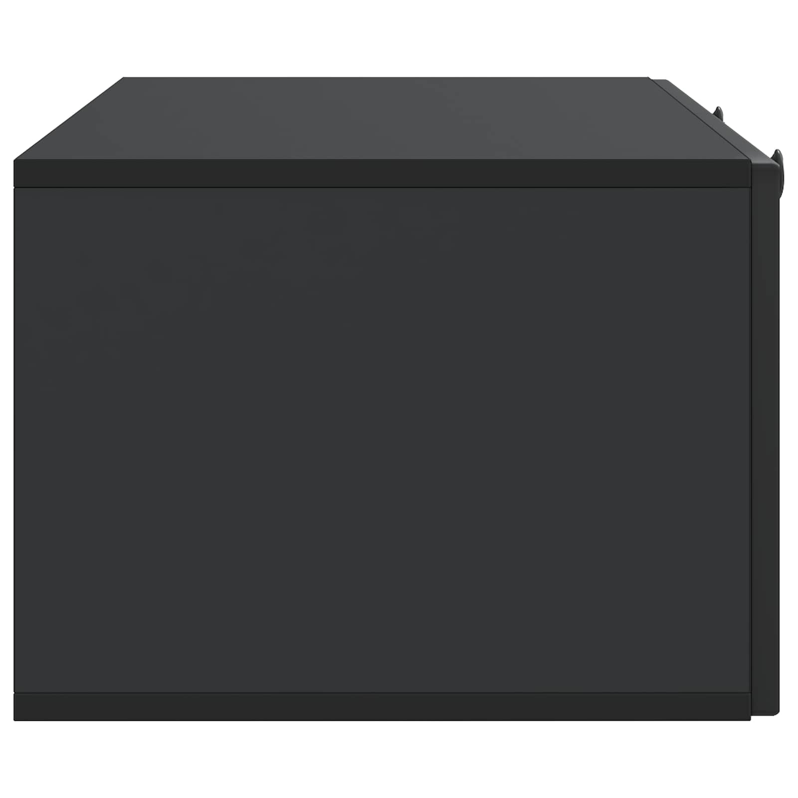 Sieninė TV spintelė Juoda 99 x 41 x 30 cm Apdirbta mediena