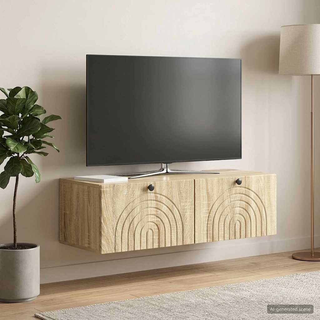 Sieninė TV spintelė Sonoma ąžuolas 98 x 41 x 30 cm