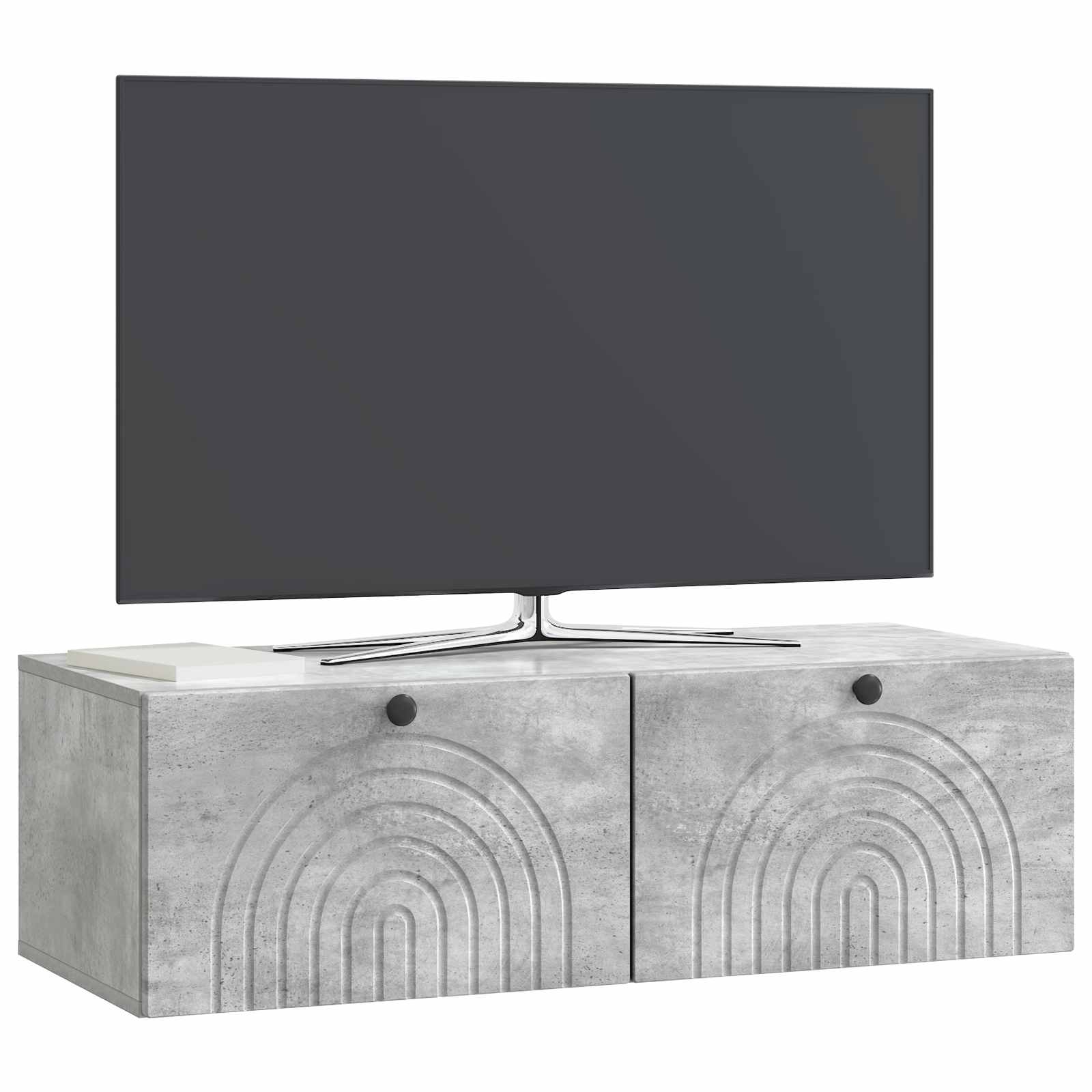 Sieninė TV spintelė Betono pilka 99 x 41 x 30 cm