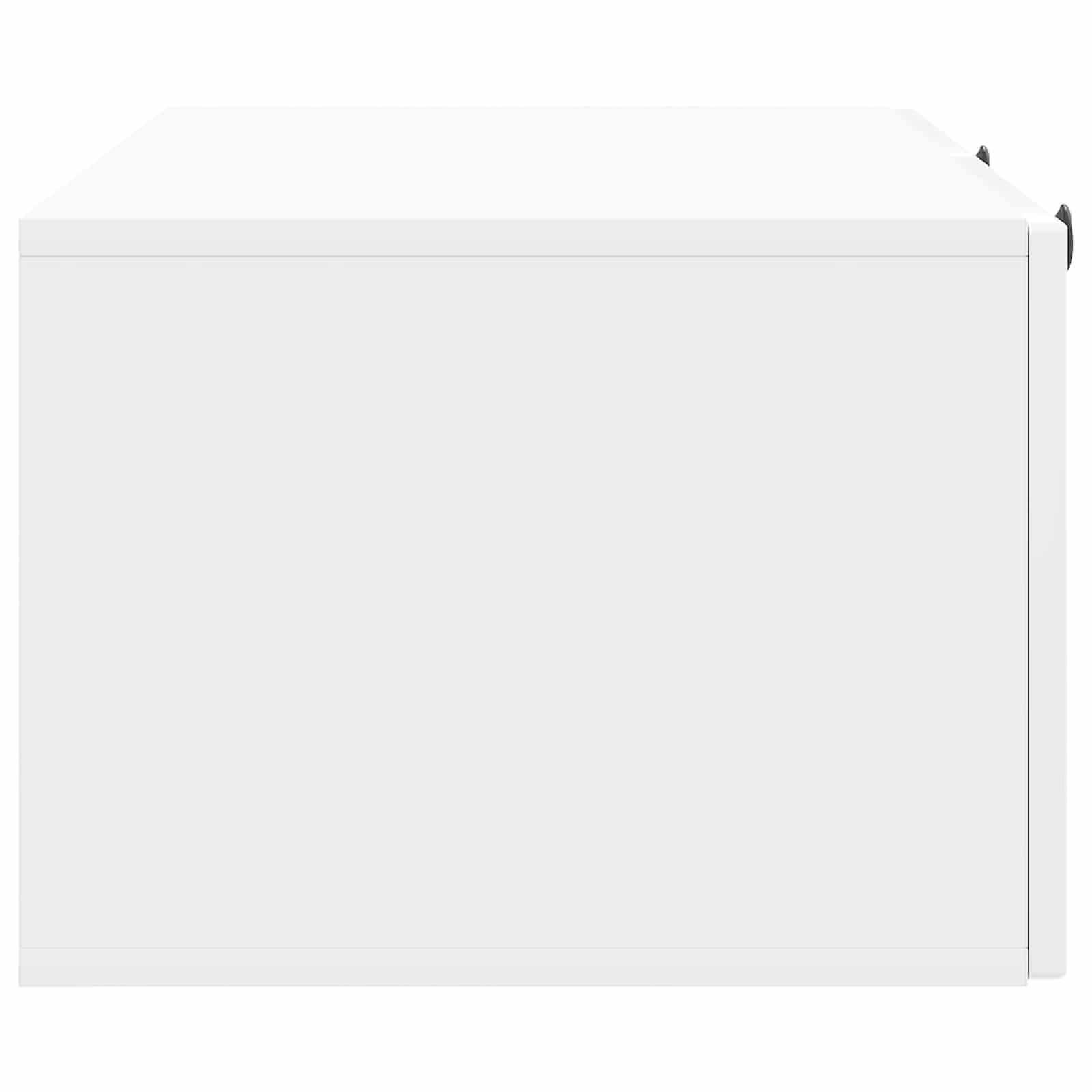 Sieninė TV spintelė Itin blizgi balta 98 x 41 x 30 cm