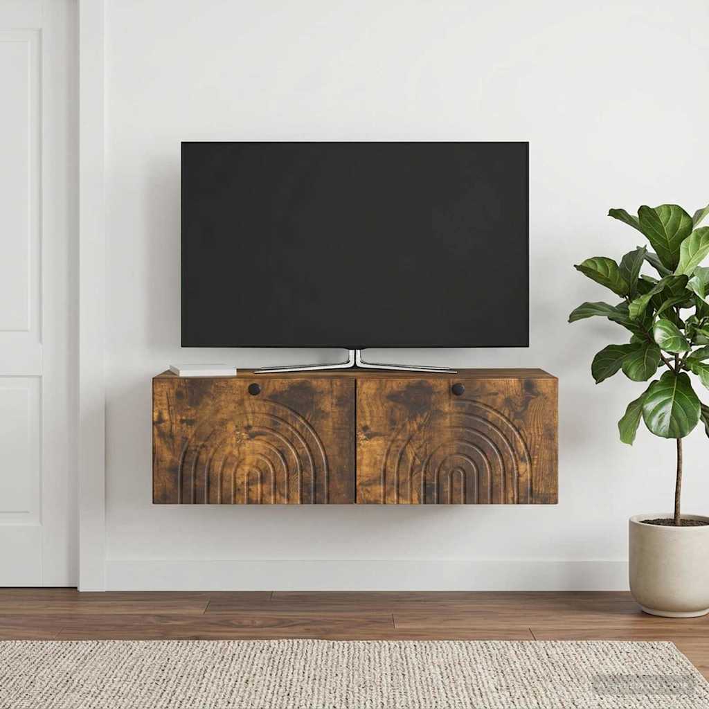 Sieninė TV spintelė Dūminio ąžuolo 99 x 41 x 30 cm