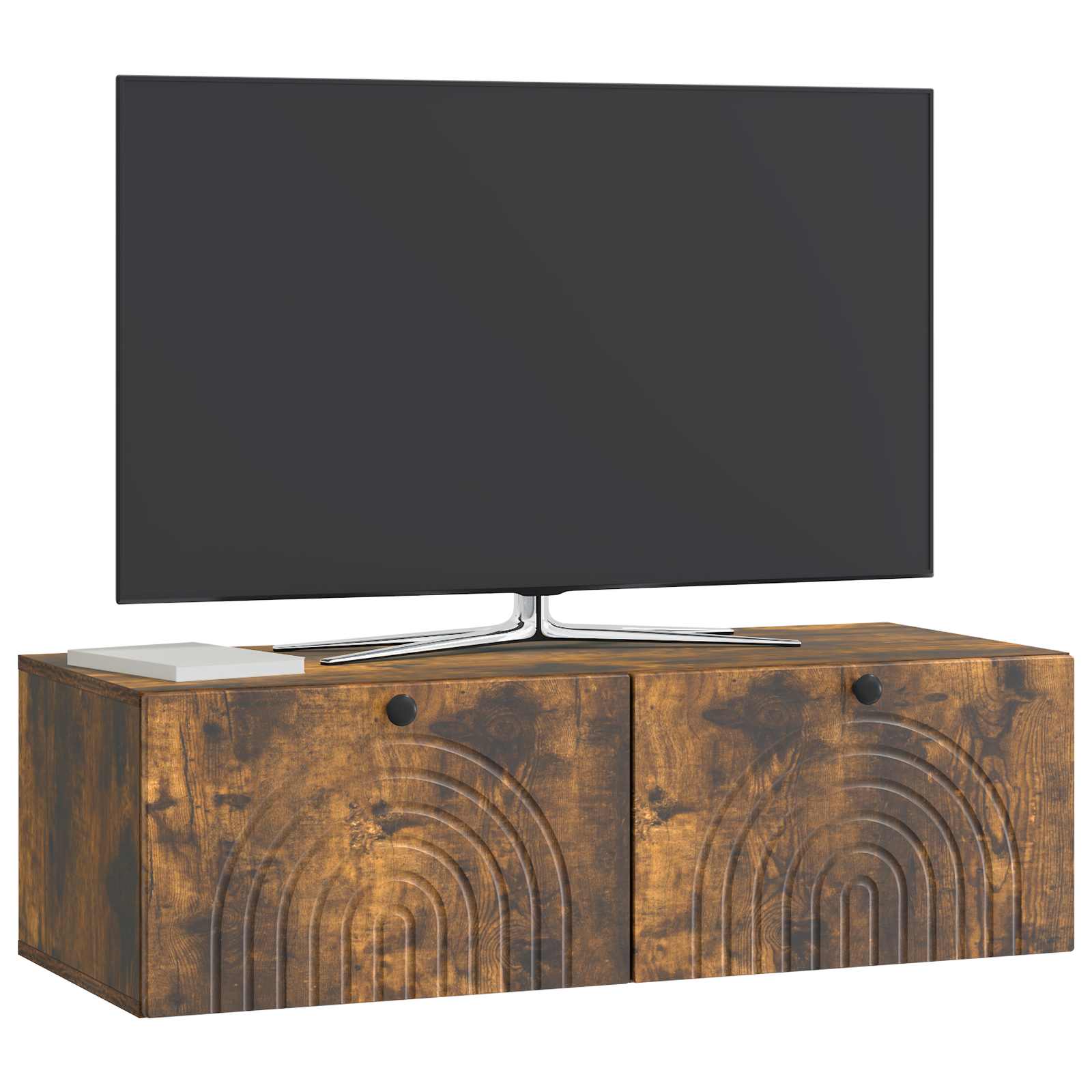 Sieninė TV spintelė Dūminio ąžuolo 99 x 41 x 30 cm