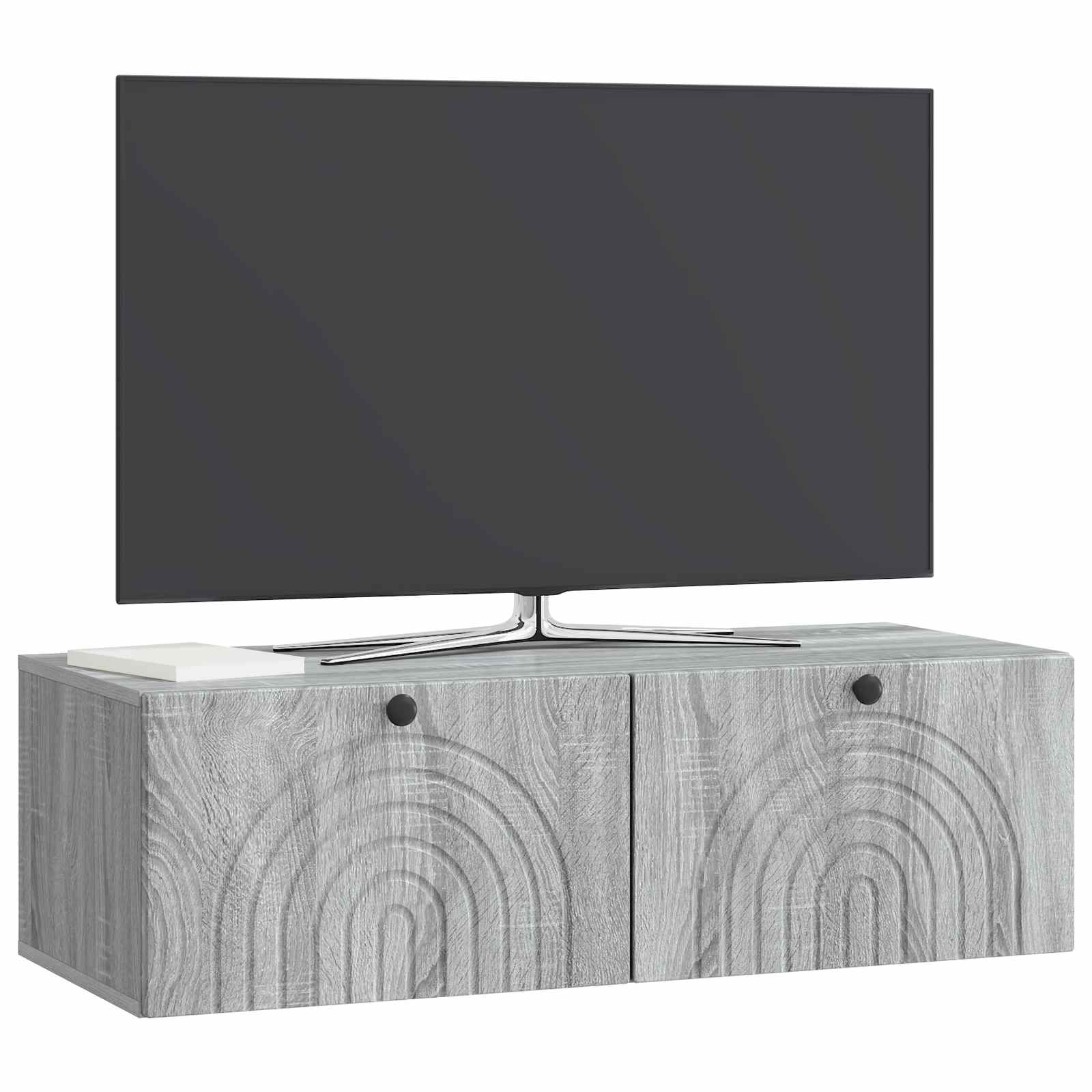 Sieninė TV spintelė Pilka sonoma ąžuolo 99 x 41 x 30 cm