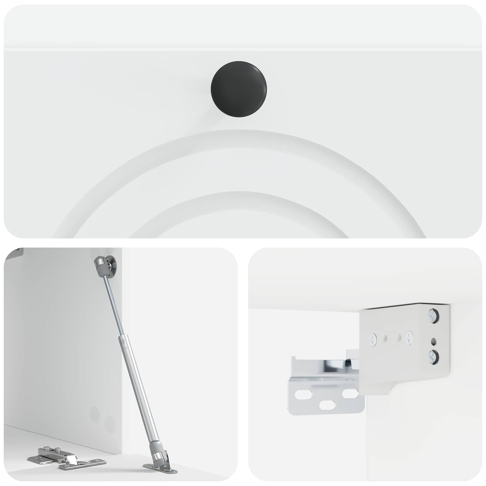Sieninė TV spintelė Balta 59,5 x 31 x 30 cm Apdirbta mediena