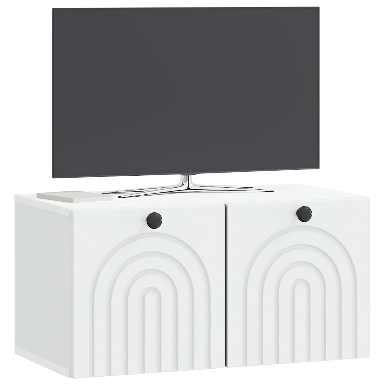 Sieninė TV spintelė Balta 59,5 x 31 x 30 cm Apdirbta mediena