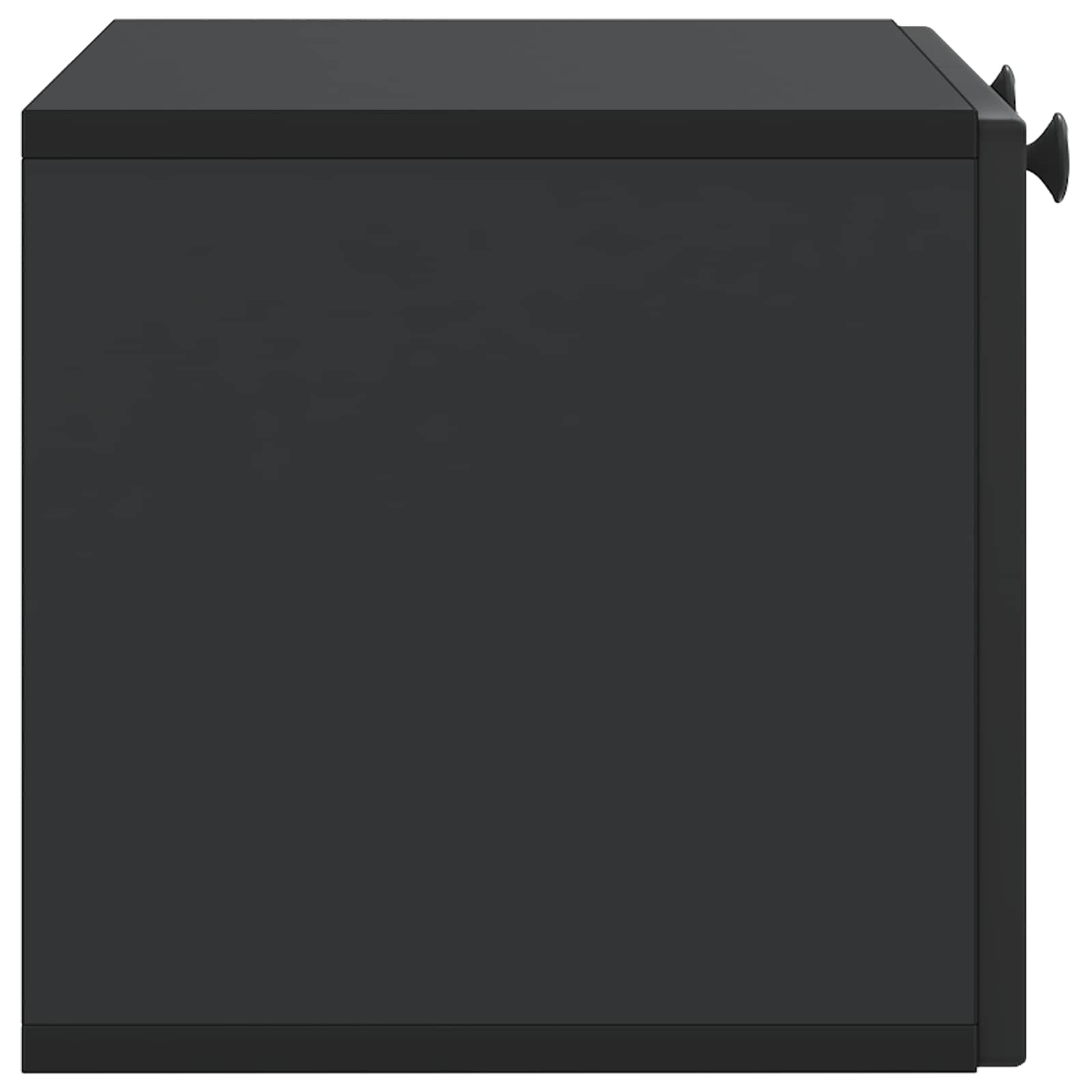Sieninė TV spintelė Juoda 59,5 x 31 x 30 cm Apdirbta mediena