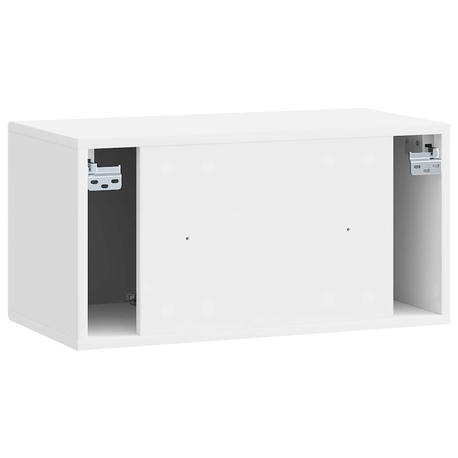 Sieninė TV spintelė Itin blizgi balta 59,5 x 31 x 30 cm