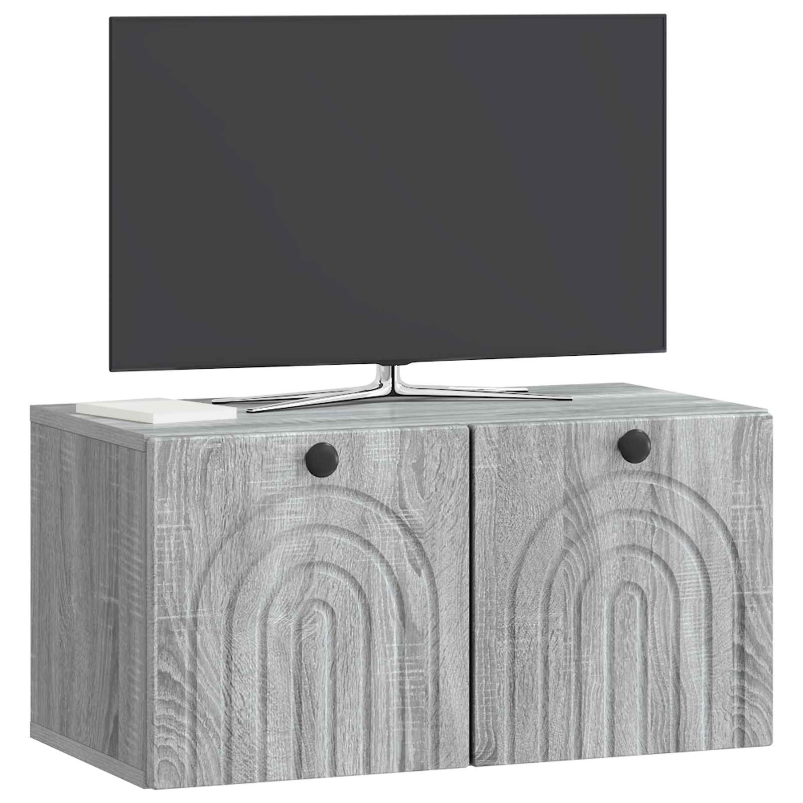 Sieninė TV spintelė Pilka sonoma ąžuolo 59,5 x 31 x 30 cm