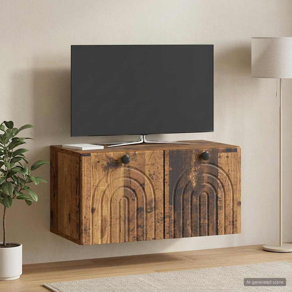 Sieninė TV spintelė Sendintos medienos 59,5 x 31 x 30 cm