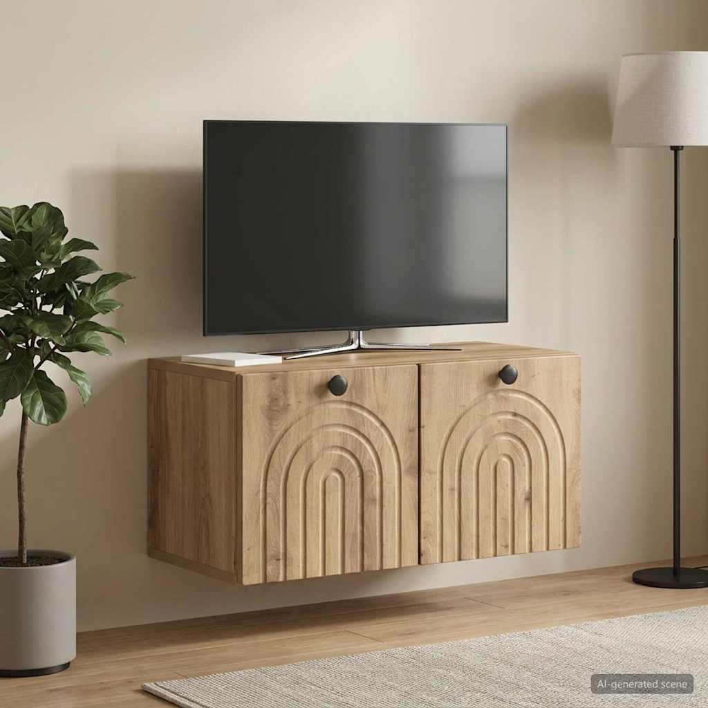 Sieninė TV spintelė Artisano ąžuolo 59,5 x 31 x 30 cm