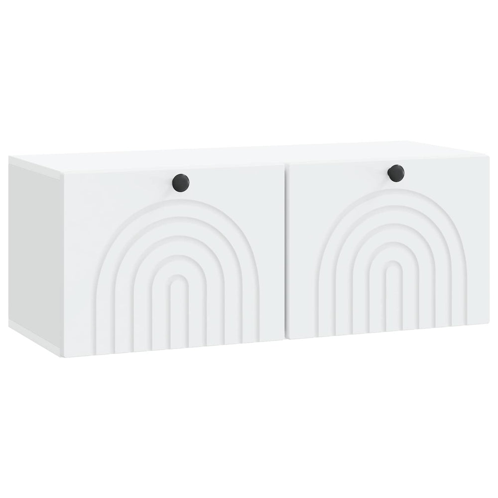 Sieninė TV spintelė Balta 78,5 x 31 x 30 cm Apdirbta mediena