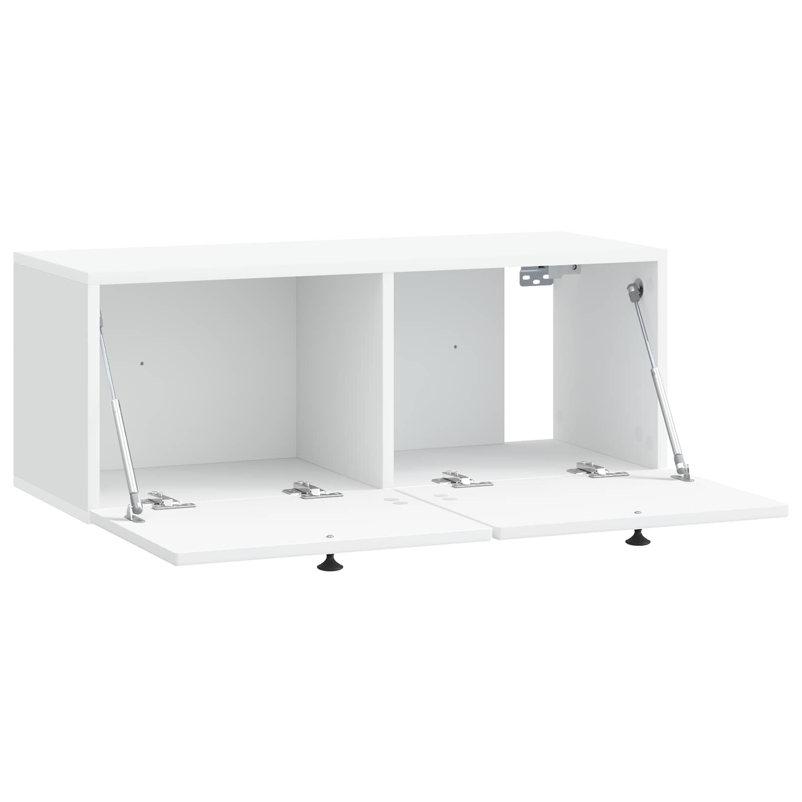 Sieninė TV spintelė Balta 78,5 x 31 x 30 cm Apdirbta mediena