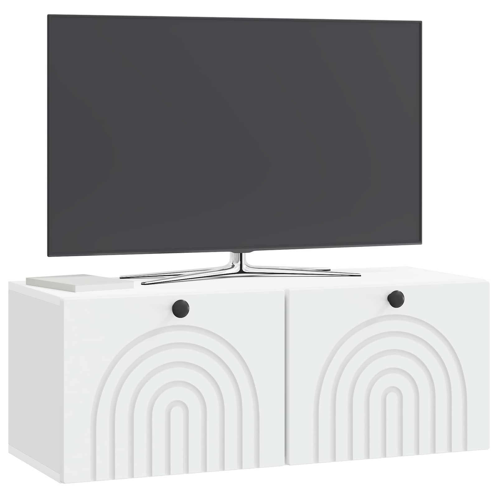 Sieninė TV spintelė Balta 78,5 x 31 x 30 cm Apdirbta mediena