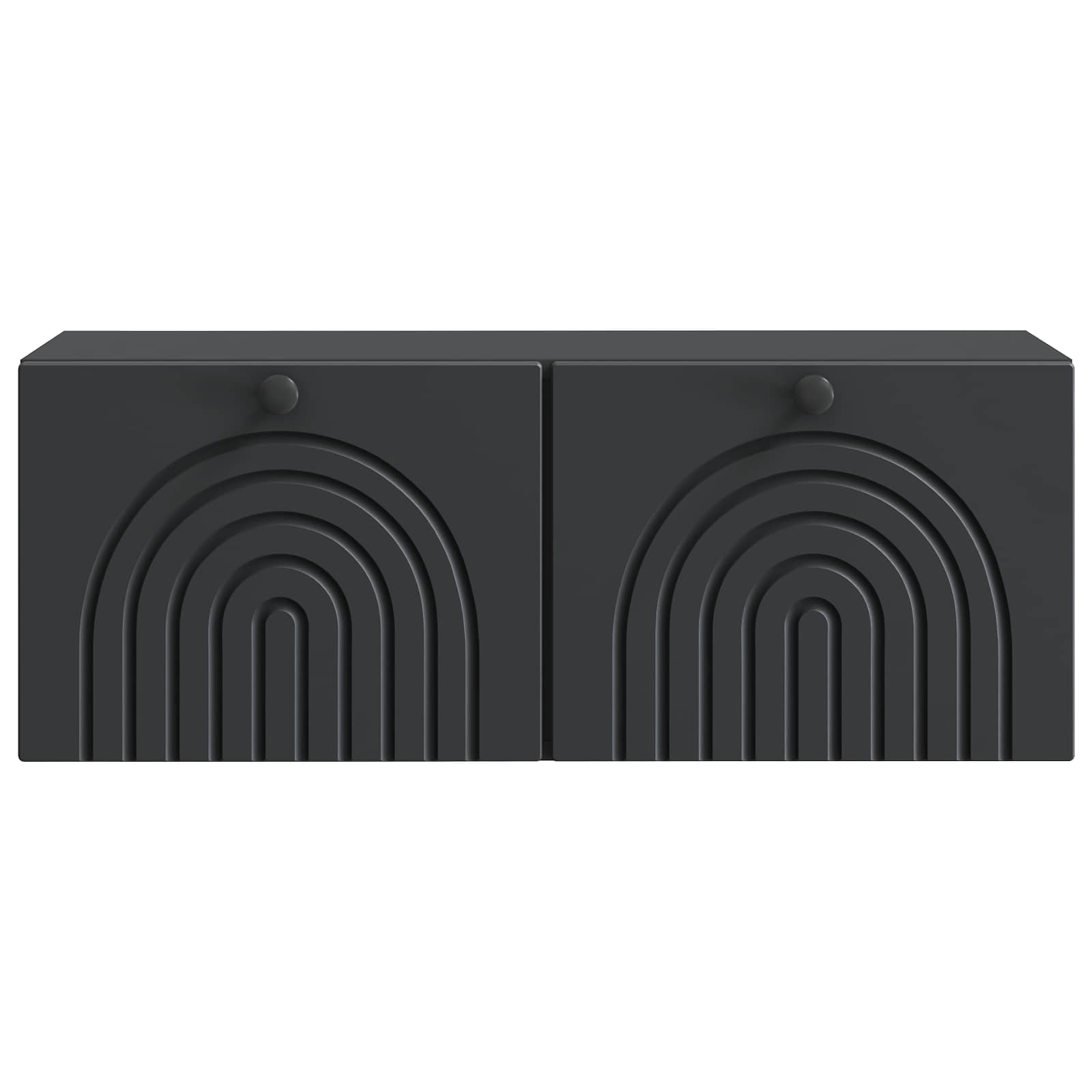 Sieninė TV spintelė Juoda 78,5 x 31 x 30 cm Apdirbta mediena