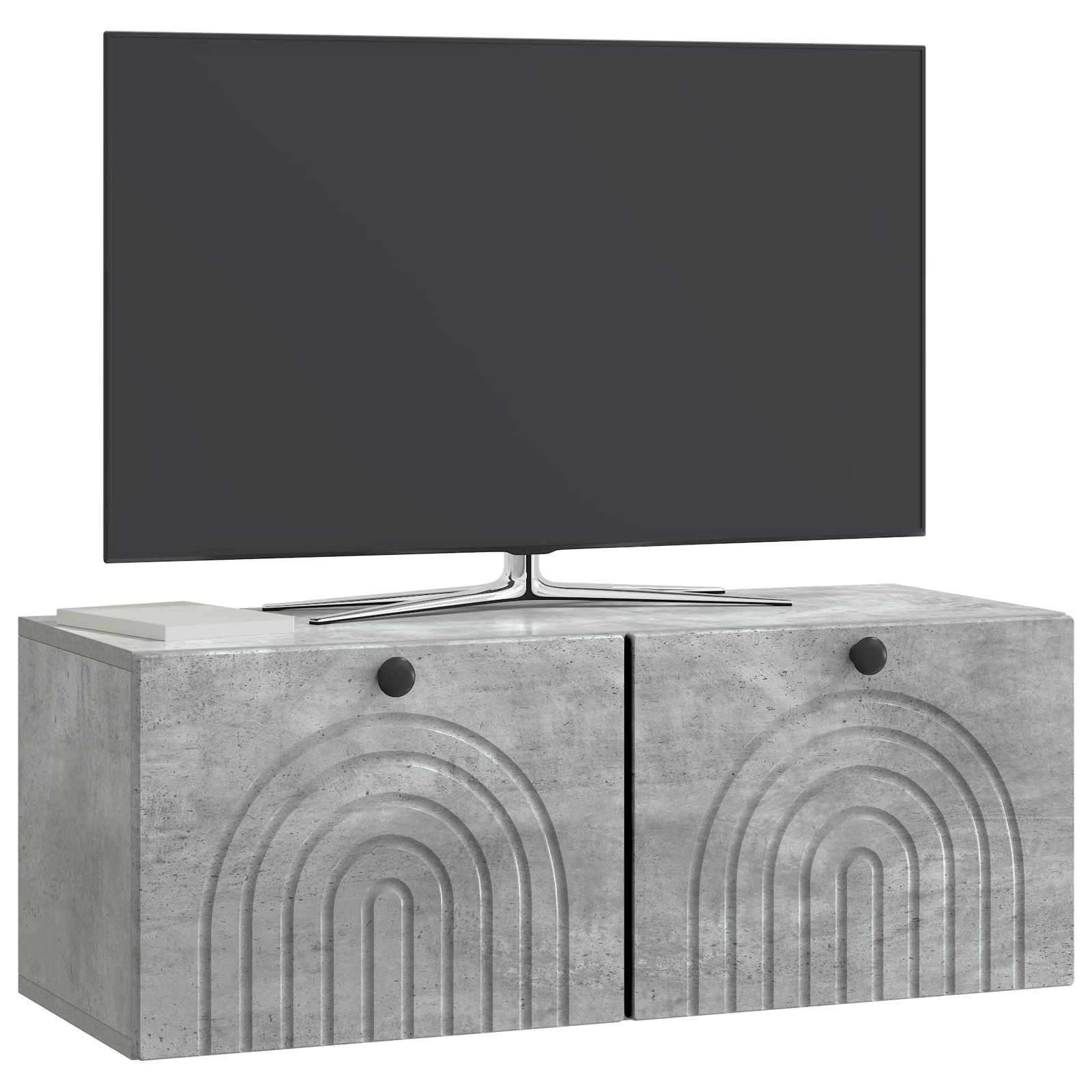 Sieninė TV spintelė Betono pilka 78,5 x 31 x 30 cm