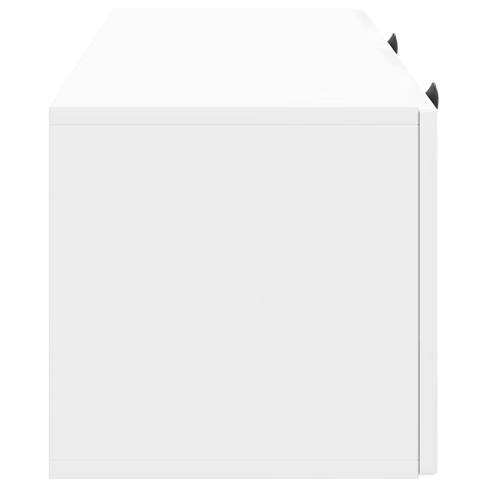 Sieninė TV spintelė Itin blizgi balta 78,5 x 31 x 30 cm