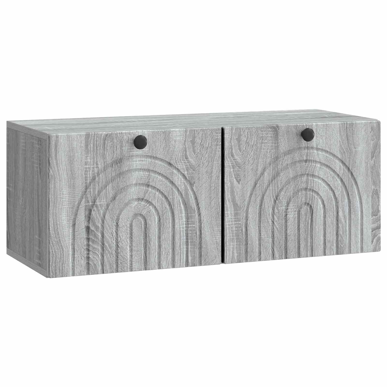 Pie sienas stiprināms TV skapītis, pelēks Sonoma ozolkoka 78,5 x 31 x 30 cm