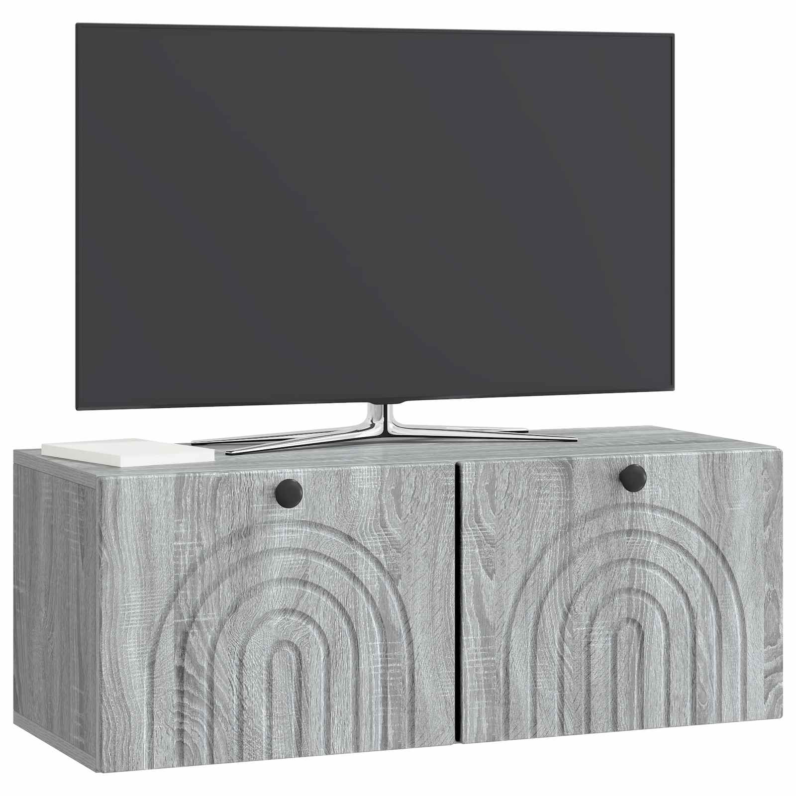 Pie sienas stiprināms TV skapītis, pelēks Sonoma ozolkoka 78,5 x 31 x 30 cm