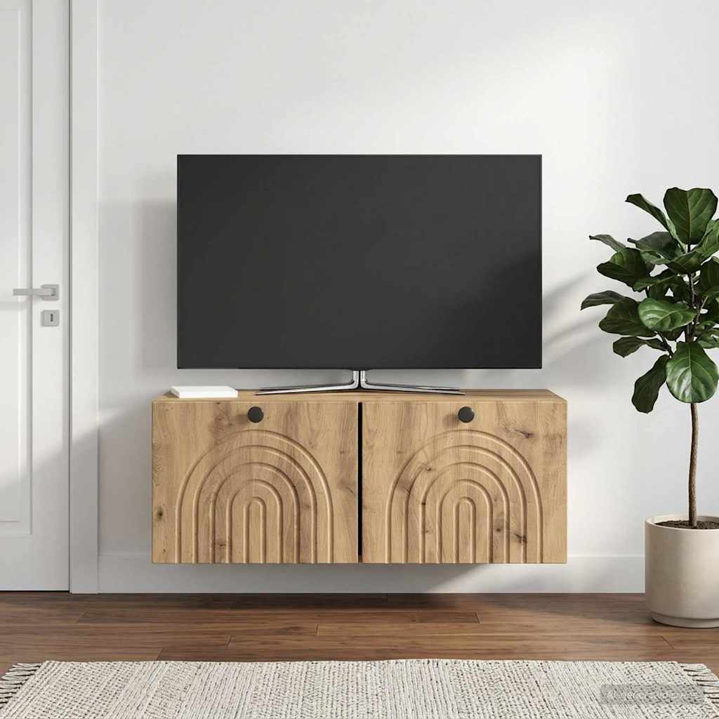 Sieninė TV spintelė Artisano ąžuolo 78,5 x 31 x 30 cm