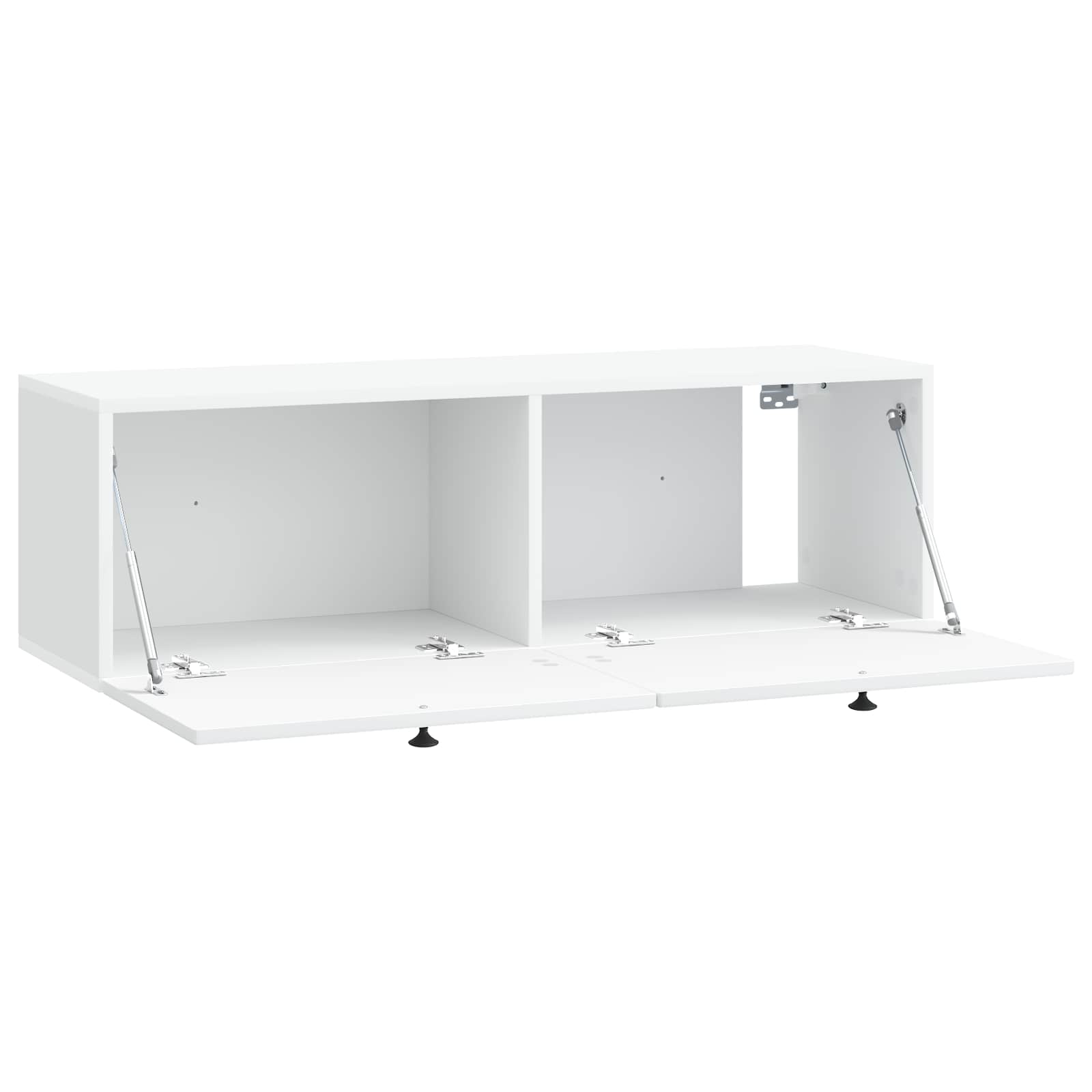 Sieninė TV spintelė Balta 98 x 31 x 30 cm Apdirbta mediena
