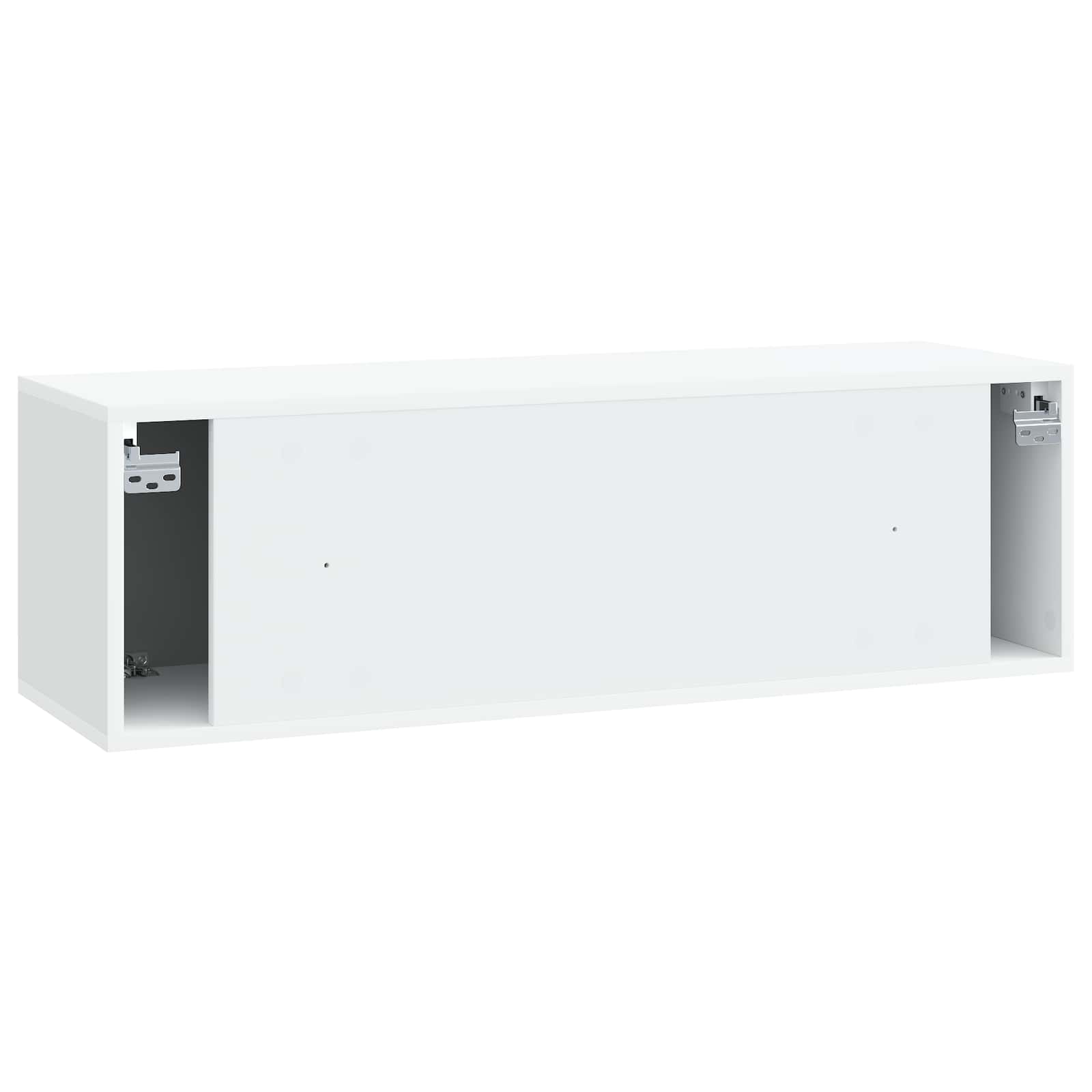 Sieninė TV spintelė Balta 98 x 31 x 30 cm Apdirbta mediena