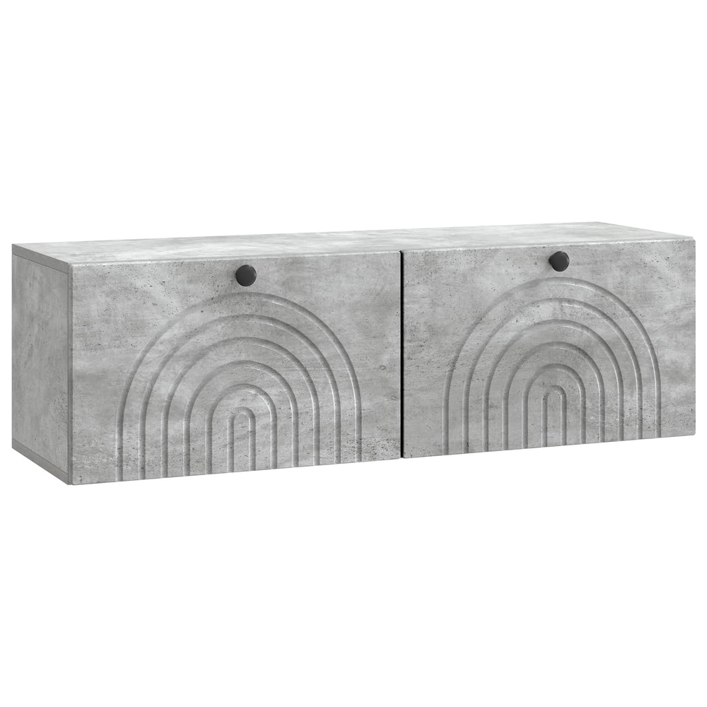 Sieninė TV spintelė Betono pilka 98 x 31 x 30 cm