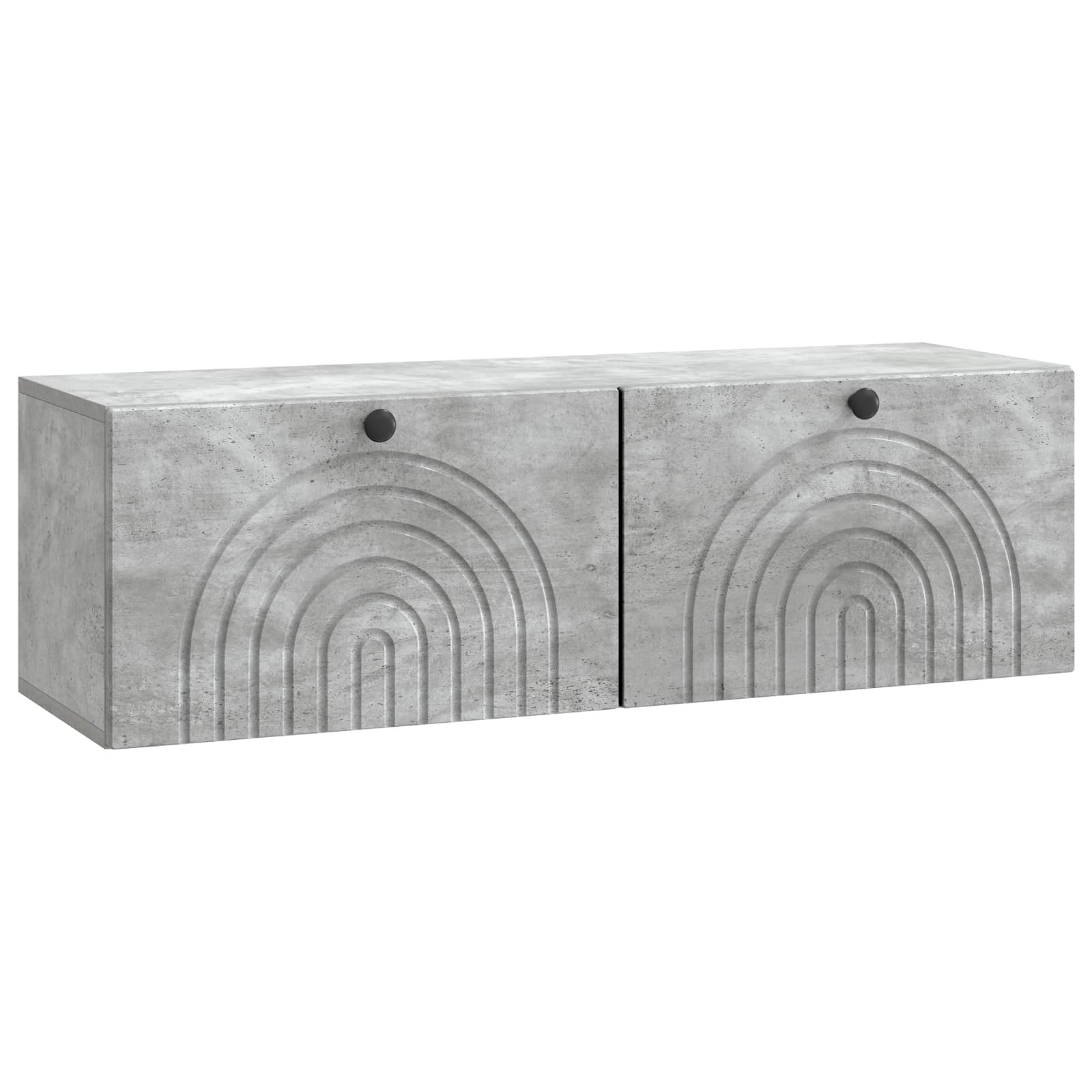 Sieninė TV spintelė Betono pilka 98 x 31 x 30 cm