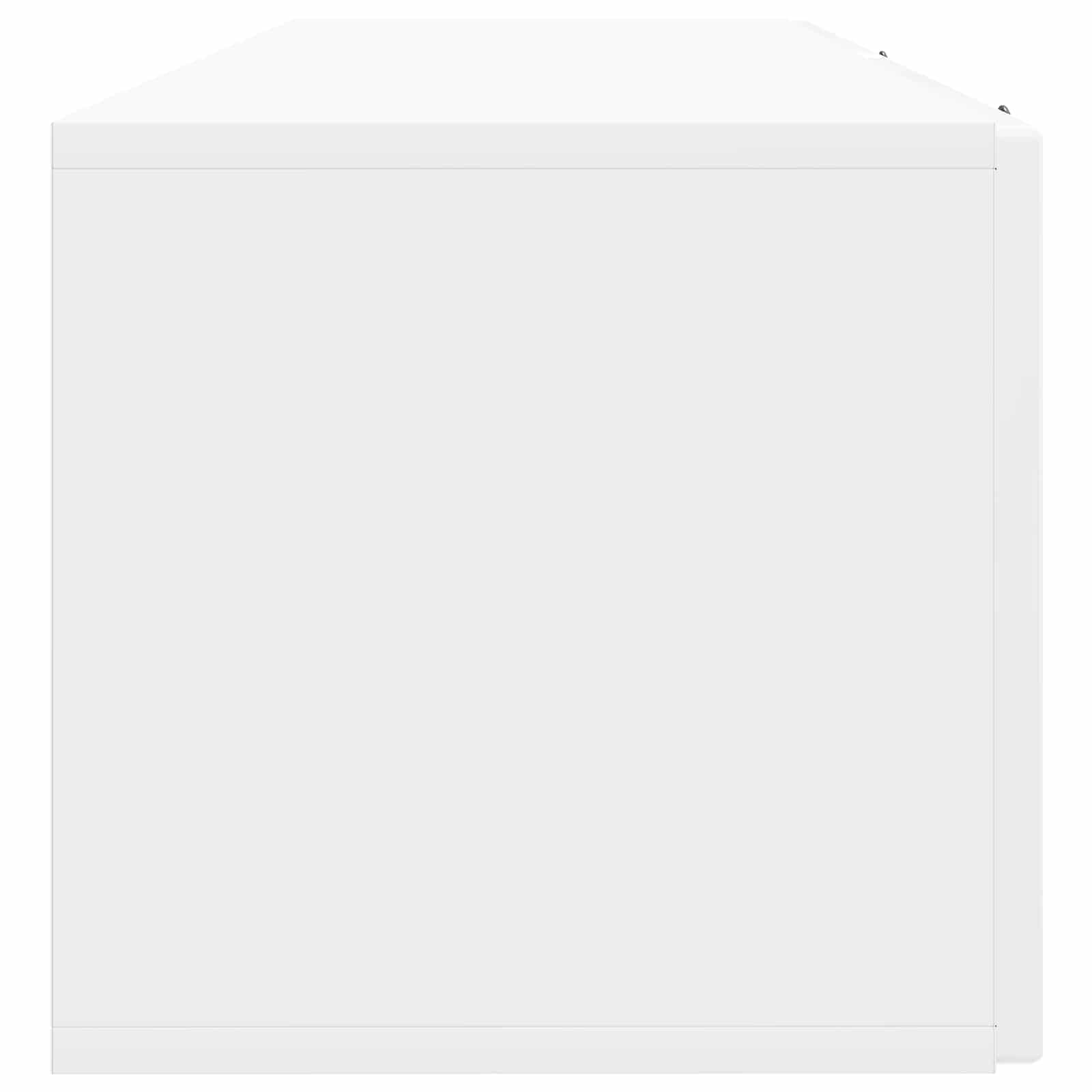 Sieninė TV spintelė Itin blizgi balta 98 x 31 x 30 cm