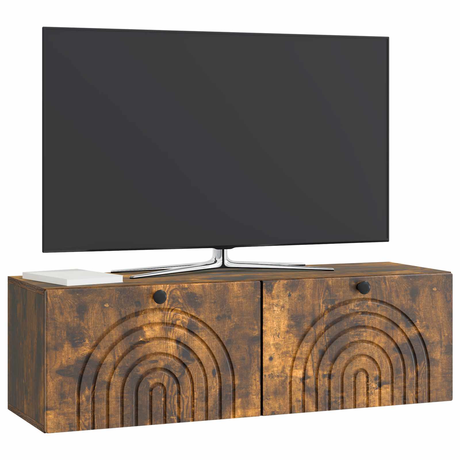 Sienas TV skapītis dūmu krāsas ozols 98 x 31 x 30 cm