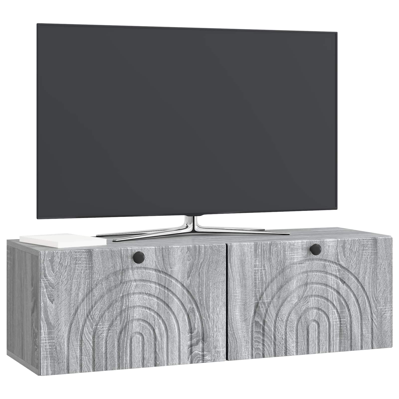 Sieninė TV spintelė Pilka sonoma ąžuolo 98 x 31 x 30 cm
