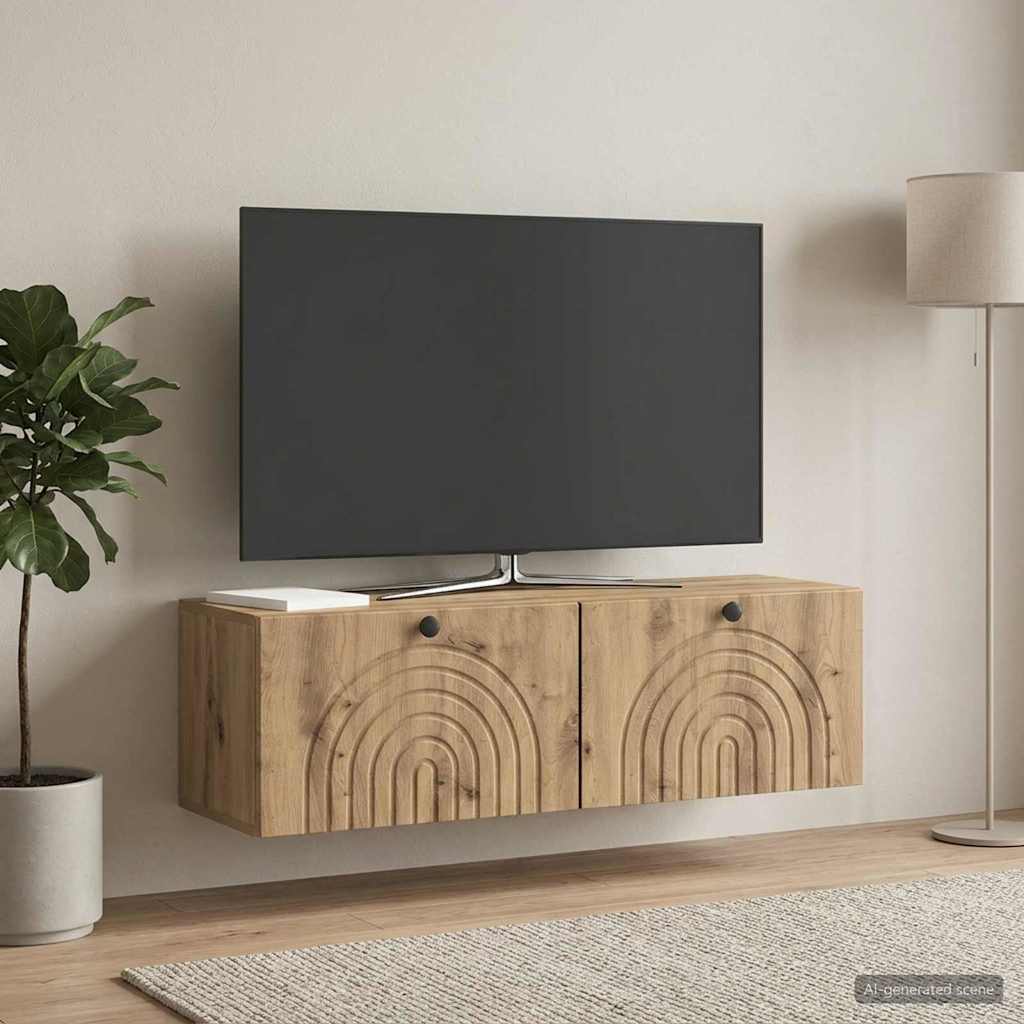 Sieninė TV spintelė Artisano ąžuolo 98 x 31 x 30 cm