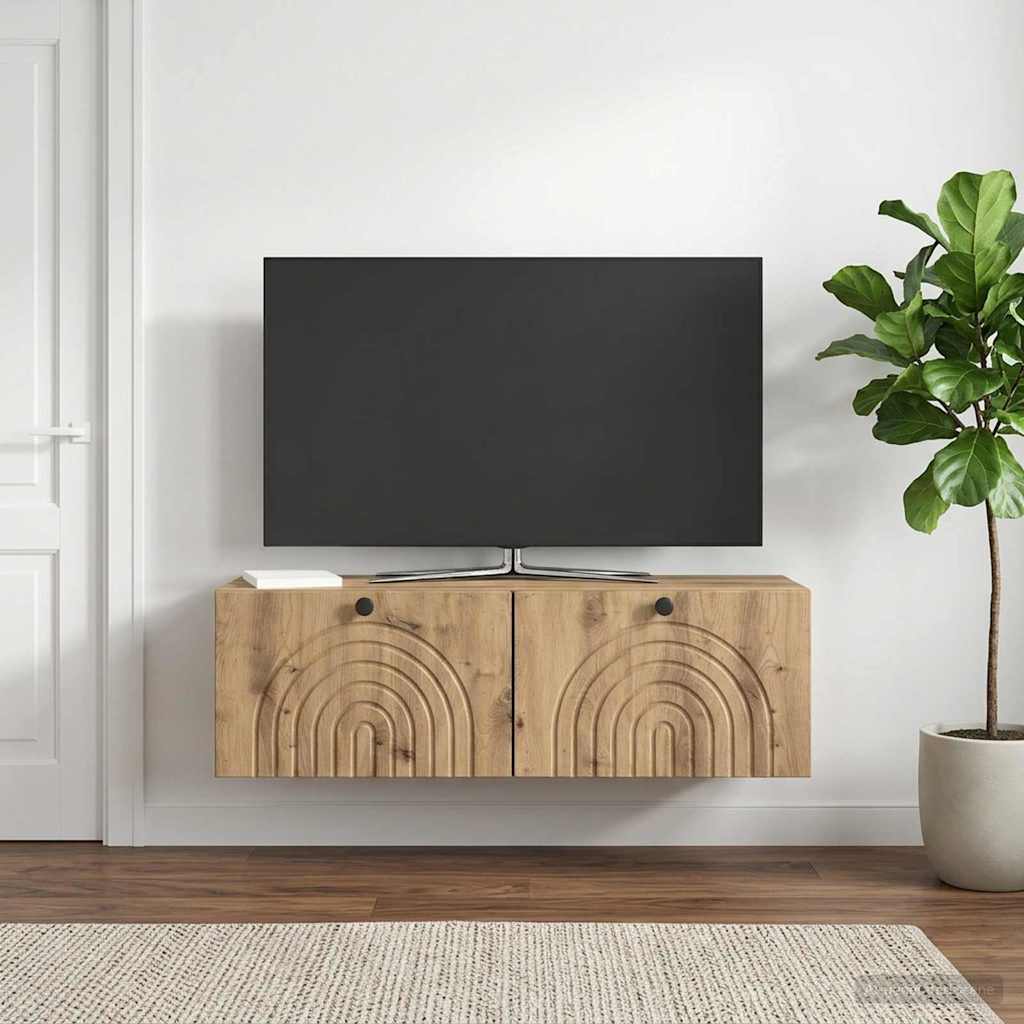 Sieninė TV spintelė Artisano ąžuolo 98 x 31 x 30 cm