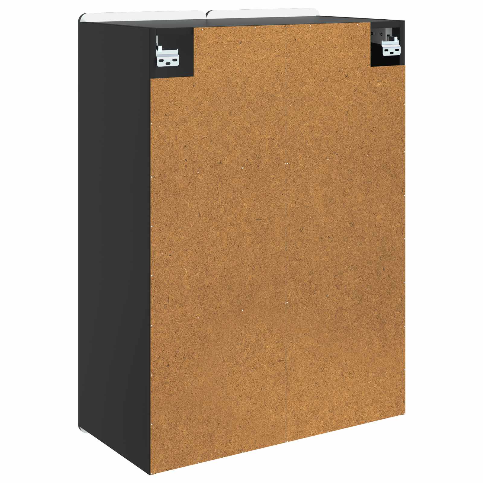 Prie sienos montuojama spinta Juoda 66 x 34,5 x 92 cm