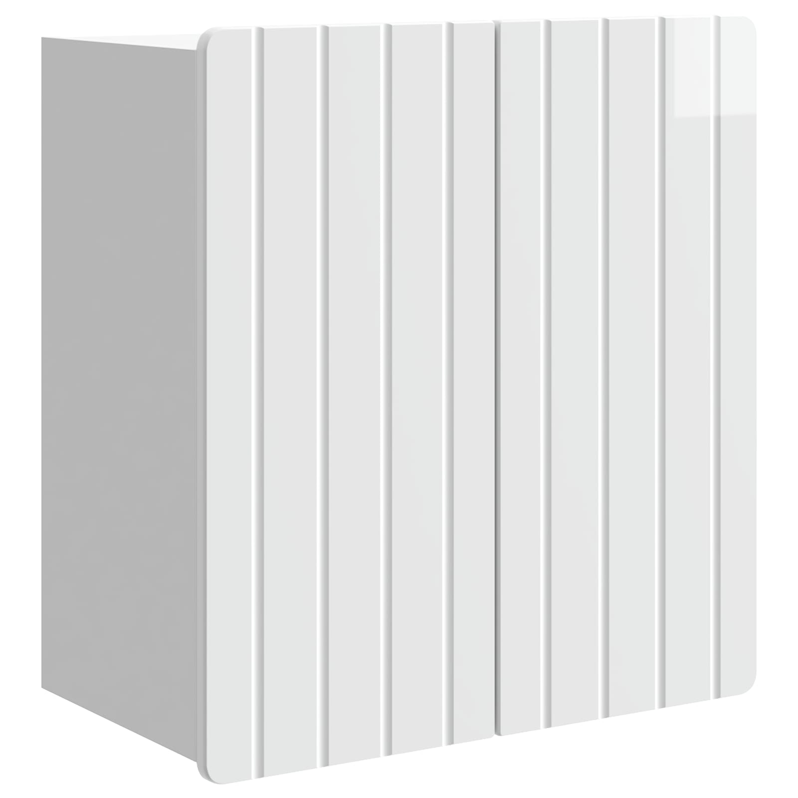 Prie sienos montuojama spinta Itin blizgi balta 59 x 31 x 64 cm