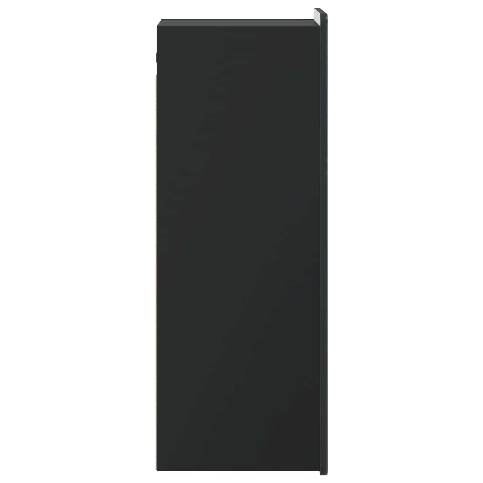 Prie sienos montuojama spinta Juoda 33 x 34,5 x 94 cm