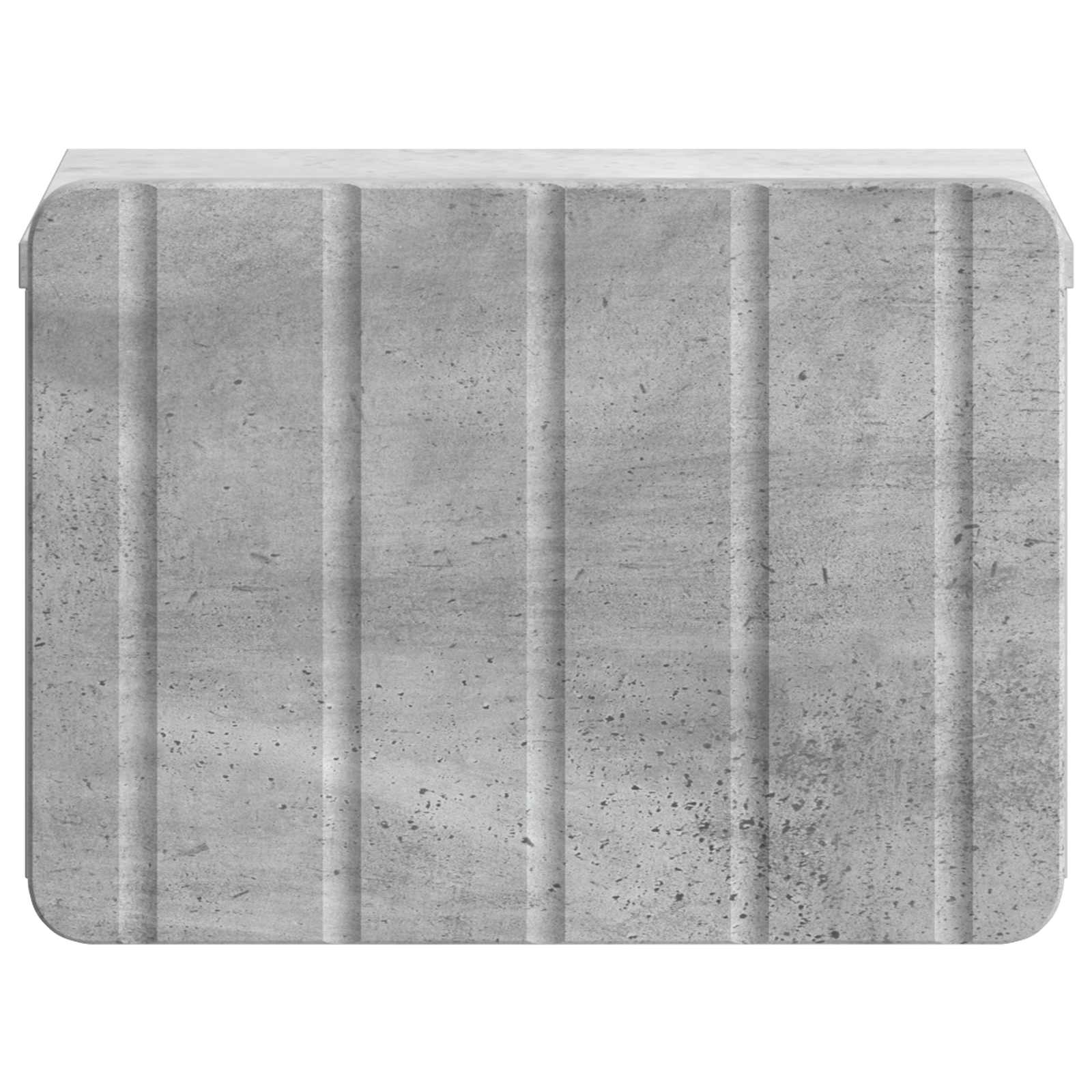 Sieninis naktinis staliukas Betono pilka 33 x 34,5 x 24 cm