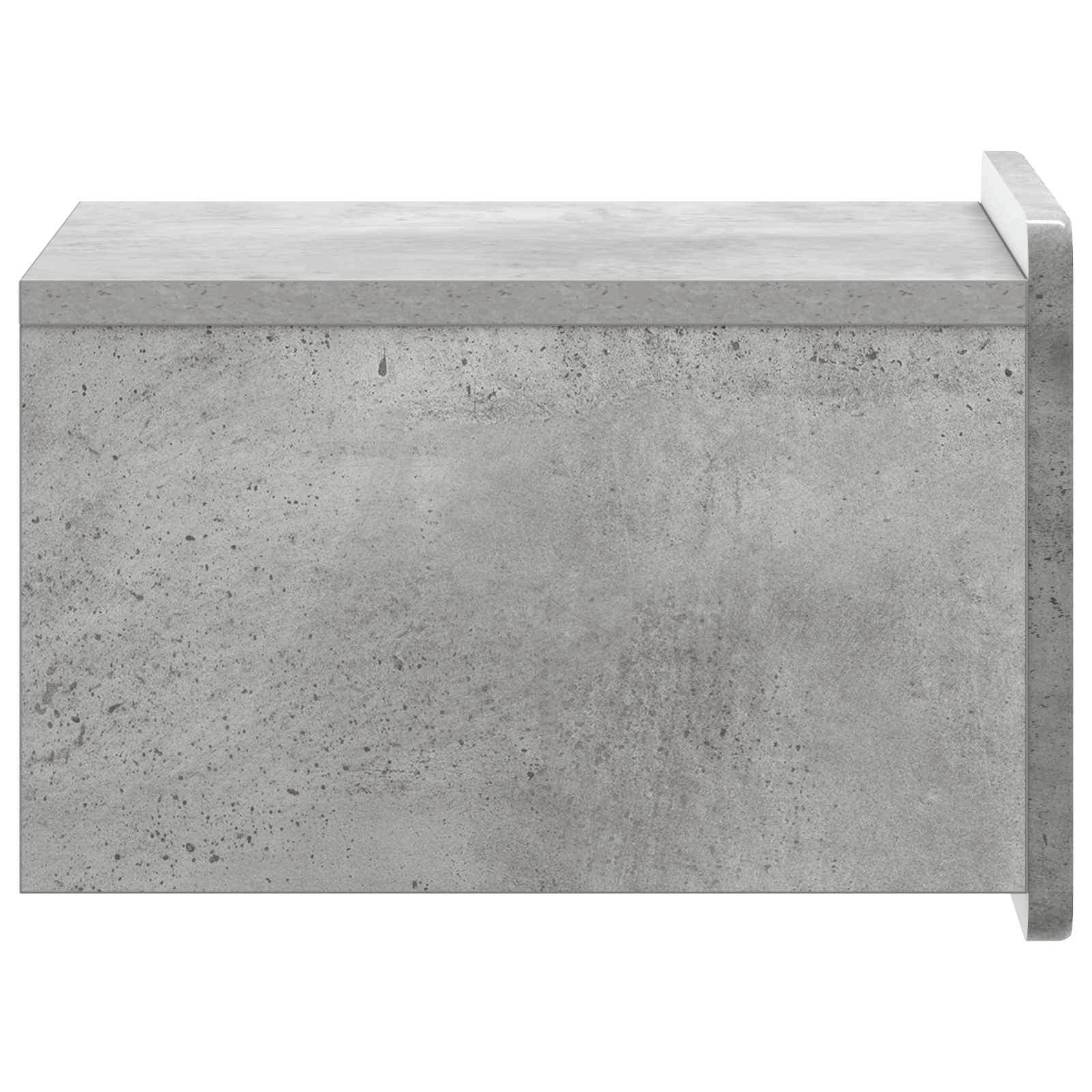 Sieninis naktinis staliukas Betono pilka 33 x 34,5 x 24 cm