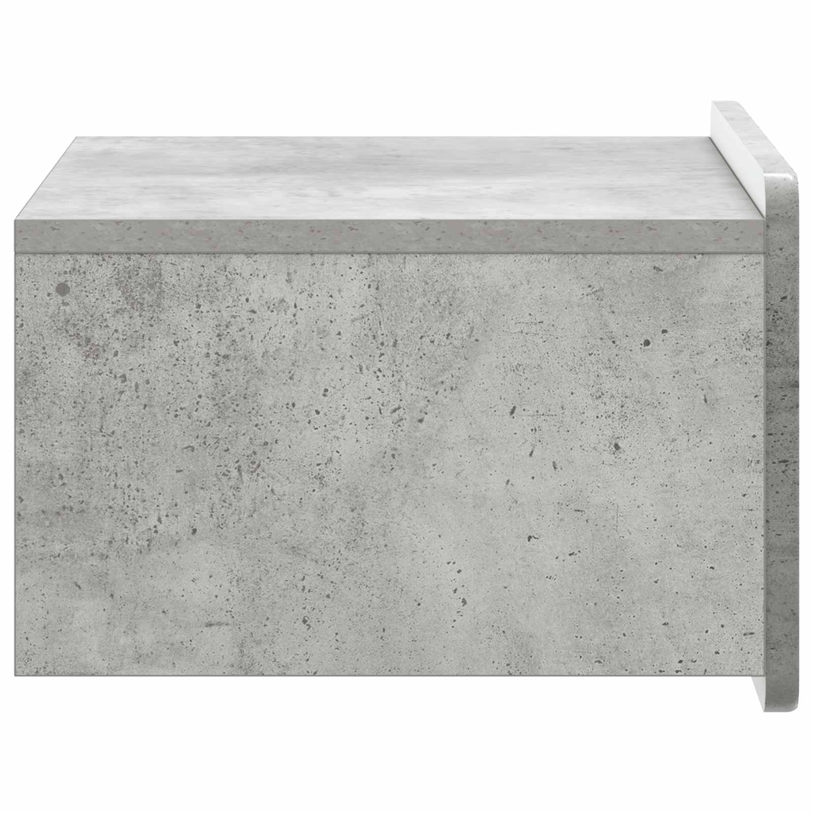 Sieninis naktinis staliukas Betono pilka 49 x 34,5 x 24 cm