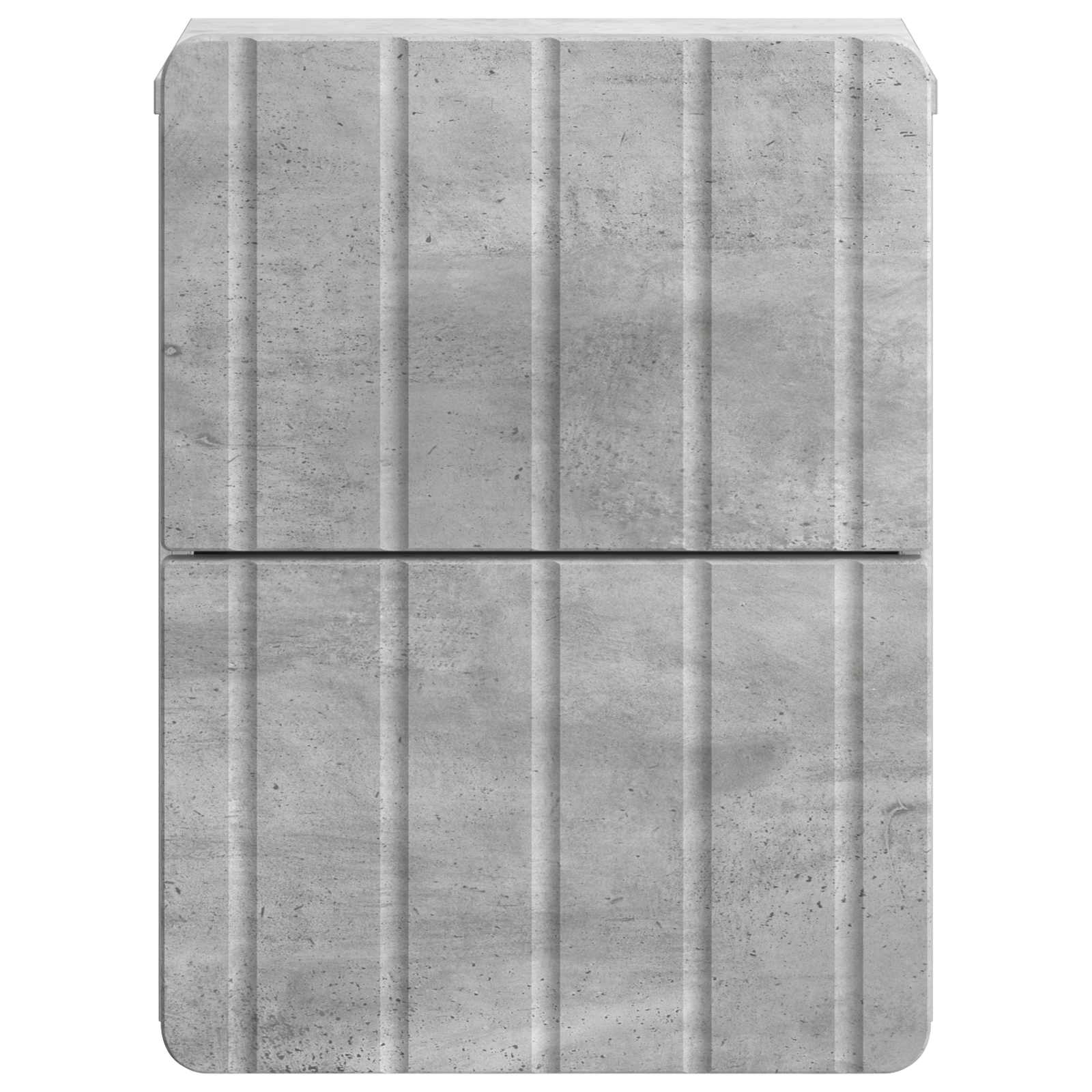 Sieninis naktinis staliukas Betono pilka 33 x 34,5 x 43 cm