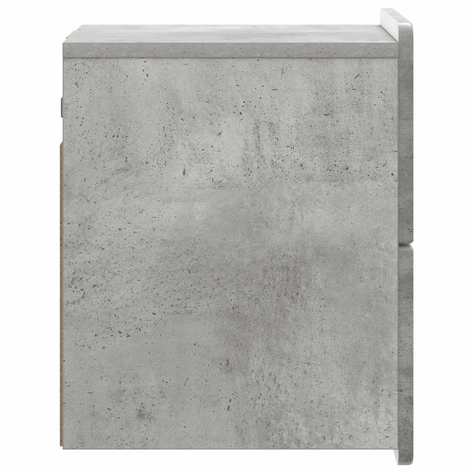 Sieninis naktinis staliukas Betono pilka 33 x 34,5 x 43 cm